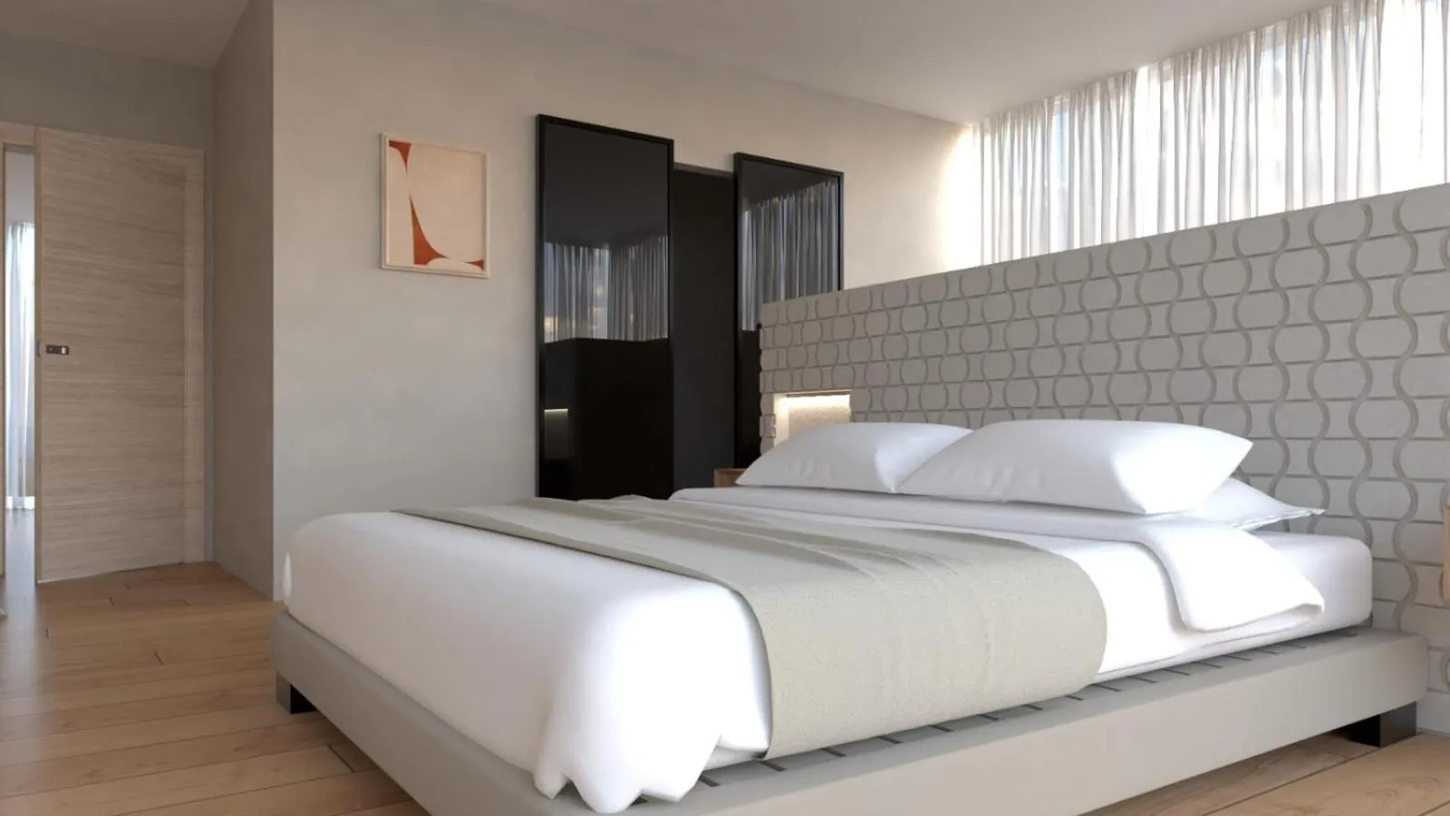 Bed in Beach Hotel Terracotta