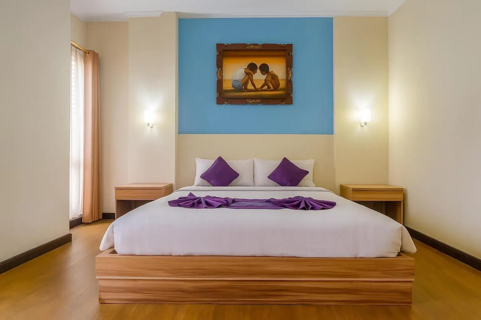 Double Room with Two Double Beds in Puri Saron Denpasar Hotel Double Room with Two Double Beds in Puri Saron Denpasar Hotel