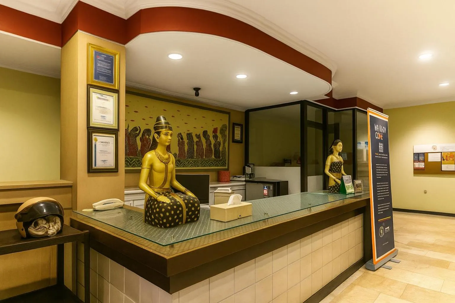 Lobby or reception in Puri Saron Denpasar Hotel