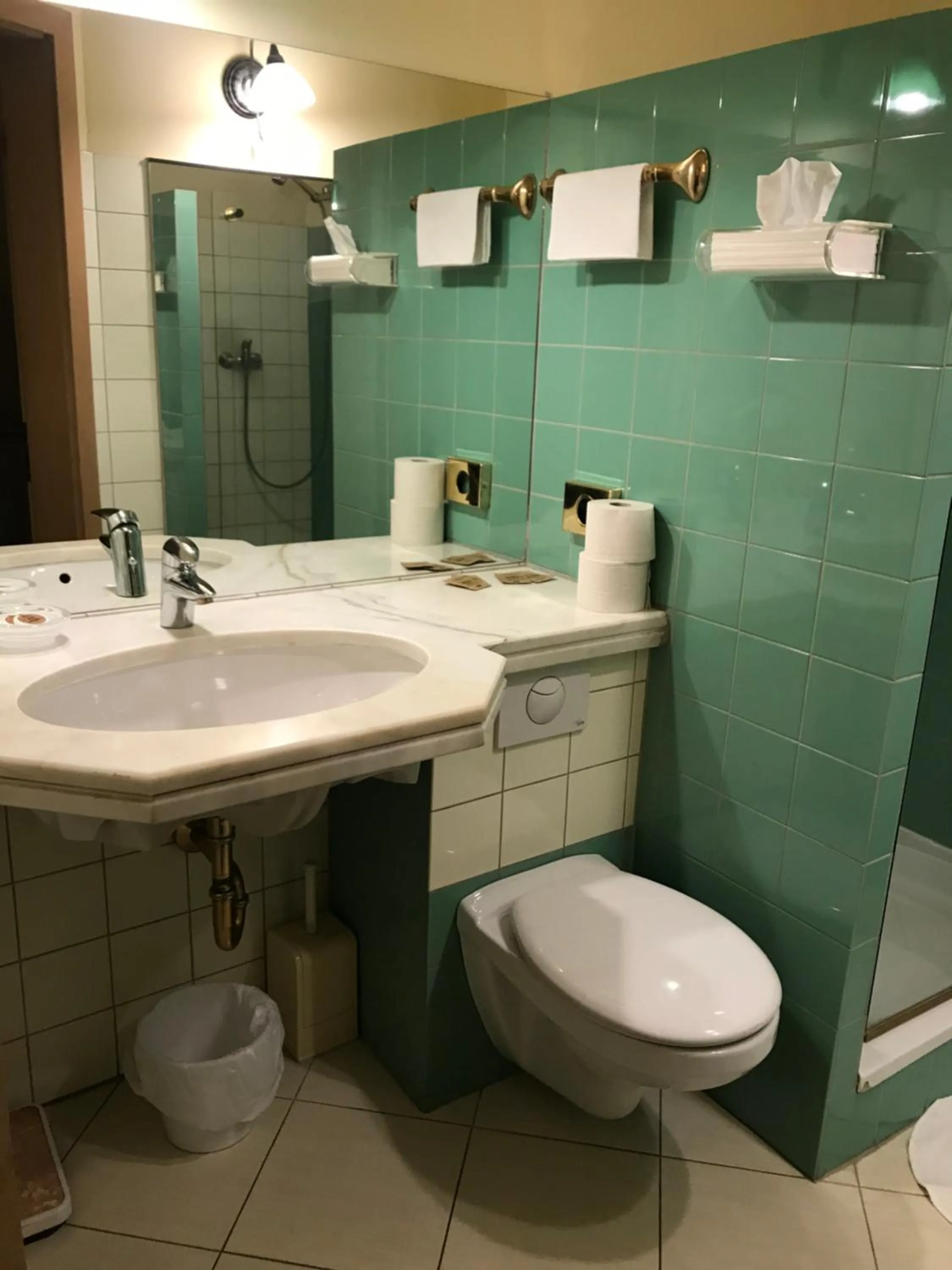 Shower in Hotel Podzamcze