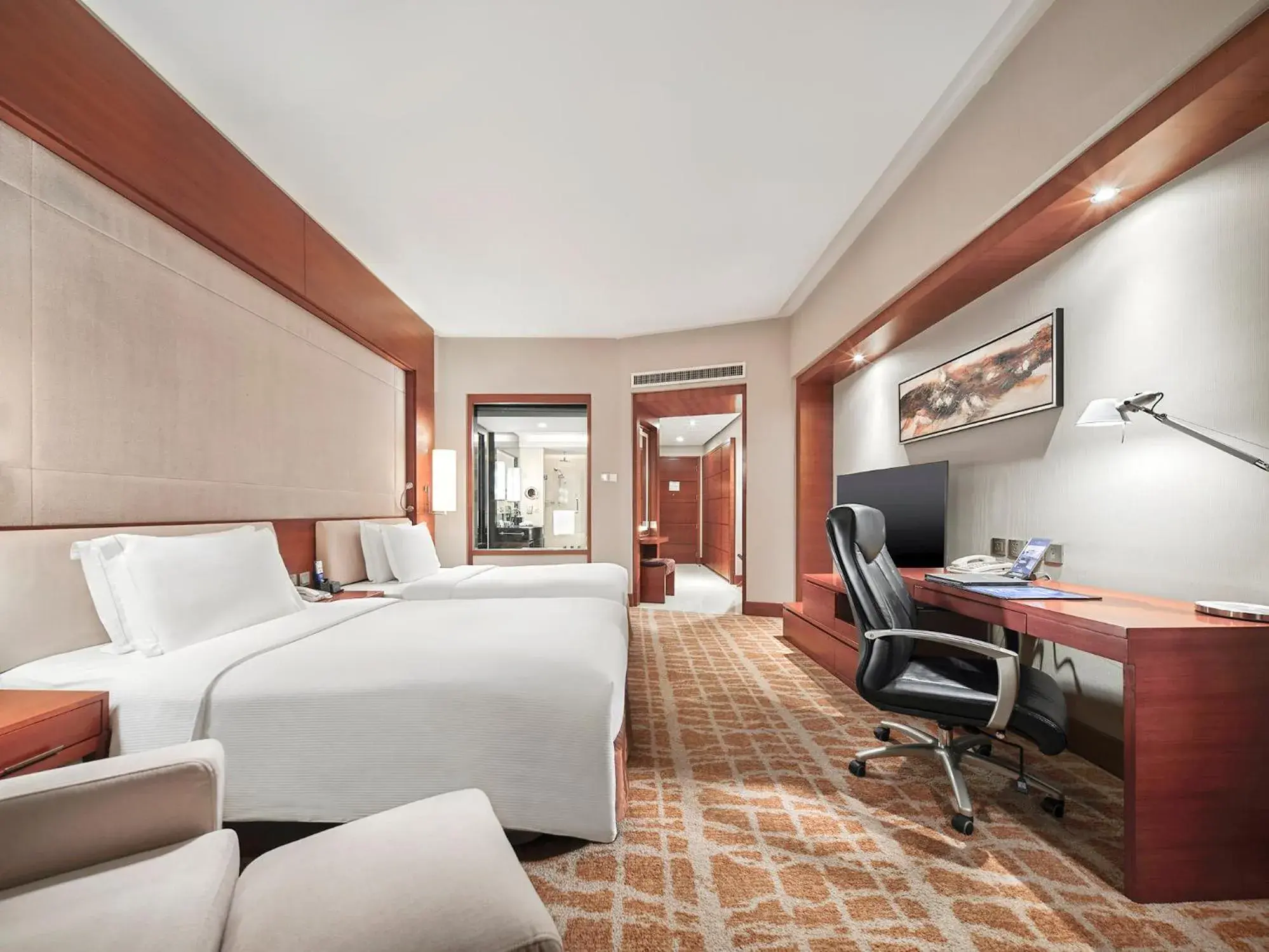 Deluxe Plus Twin Room in Hilton Hefei Deluxe Plus Twin Room in Hilton Hefei