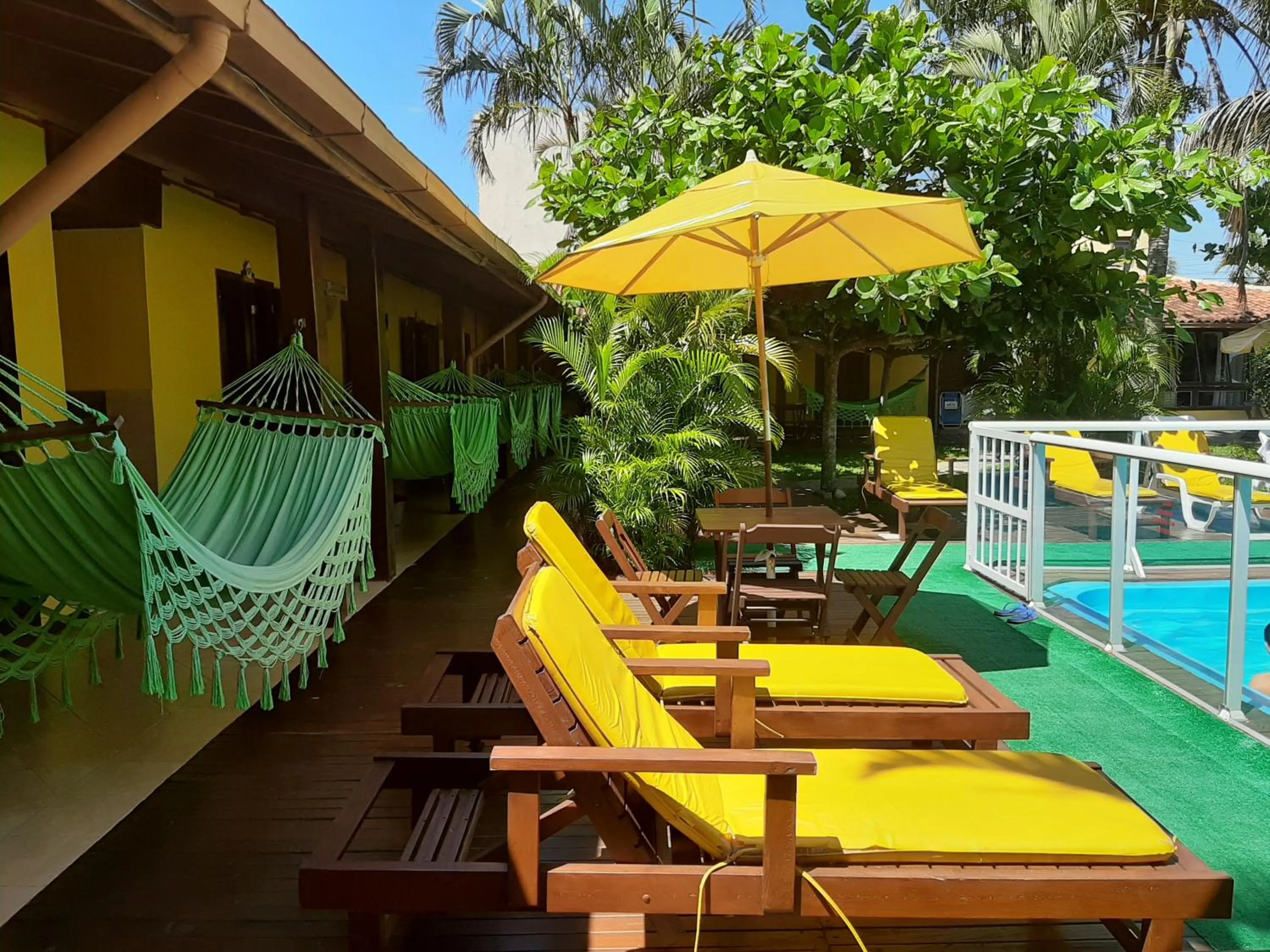 Swimming pool in Pousada Palhocinha Garopaba