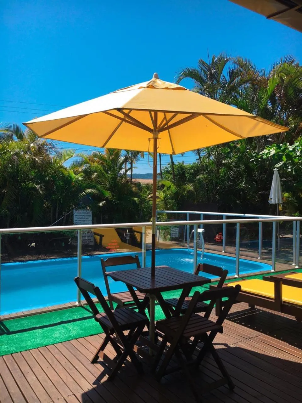 Swimming pool in Pousada Palhocinha Garopaba