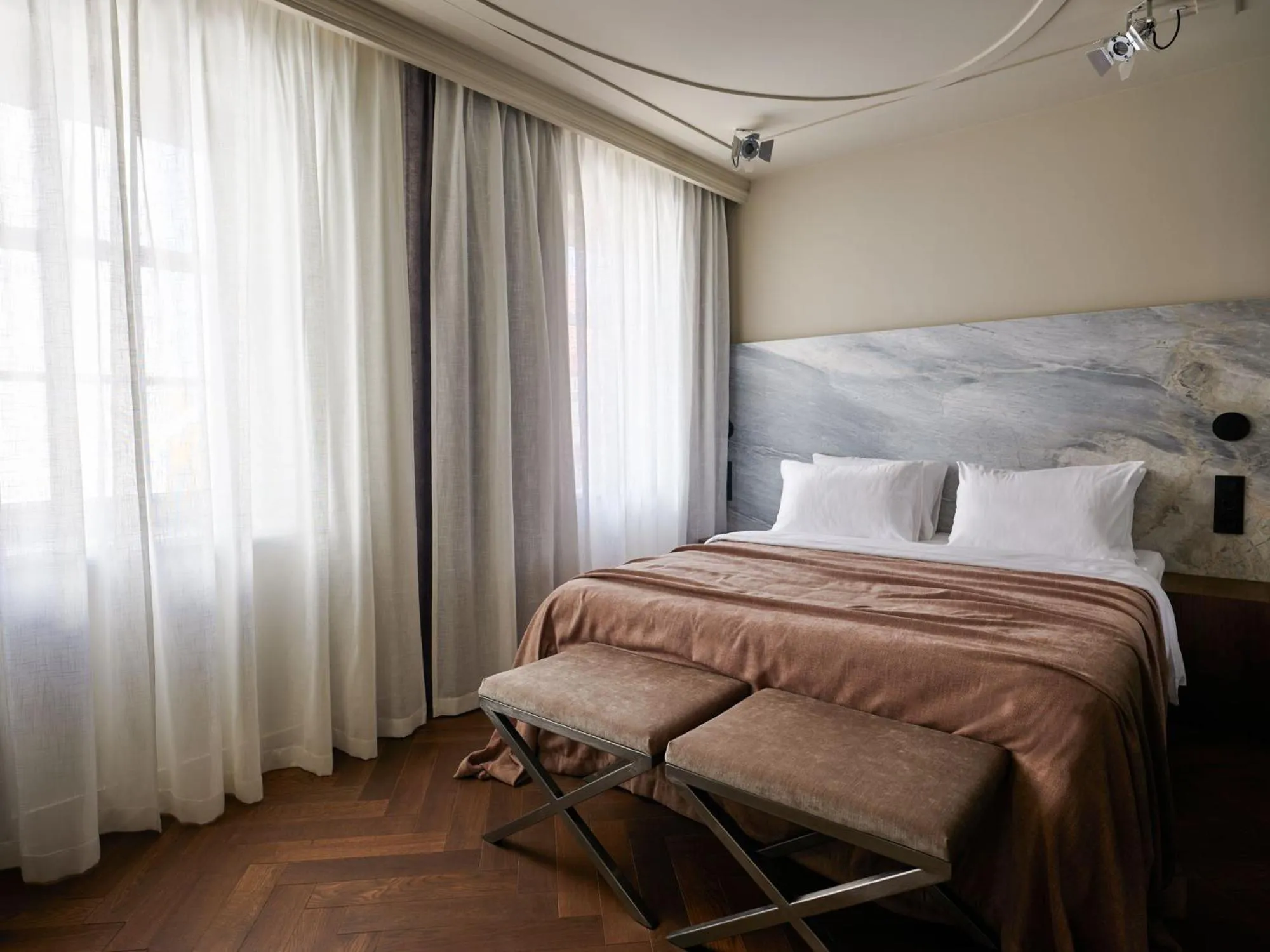 Bed in Hotel Reja, a Member of Design Hotels