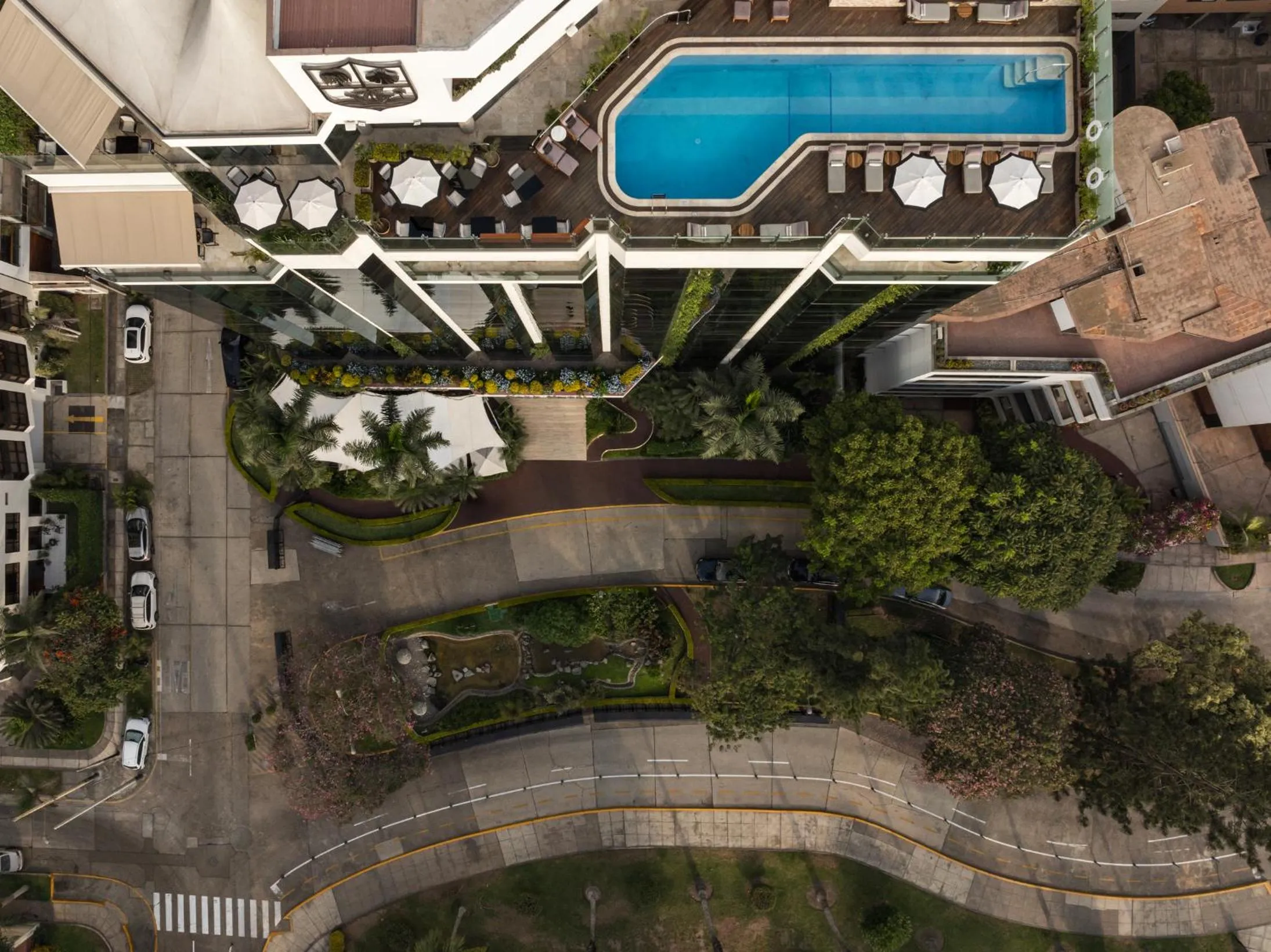Bird's eye view in Miraflores Park, A Belmond Hotel, Lima