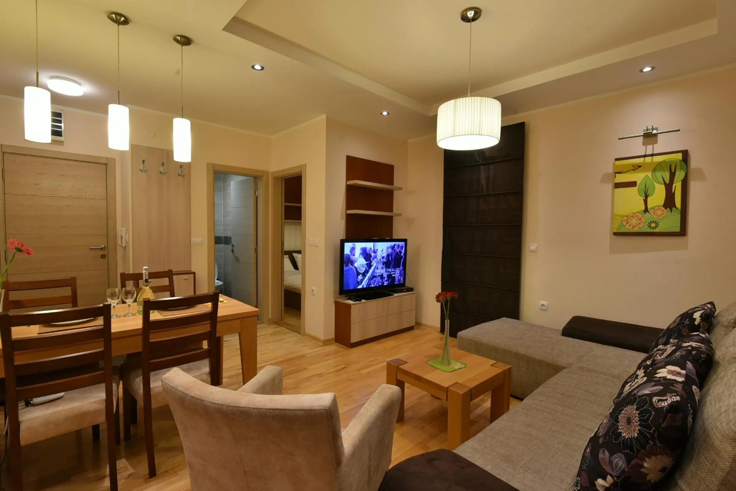 Living room in Villa Natural Wood