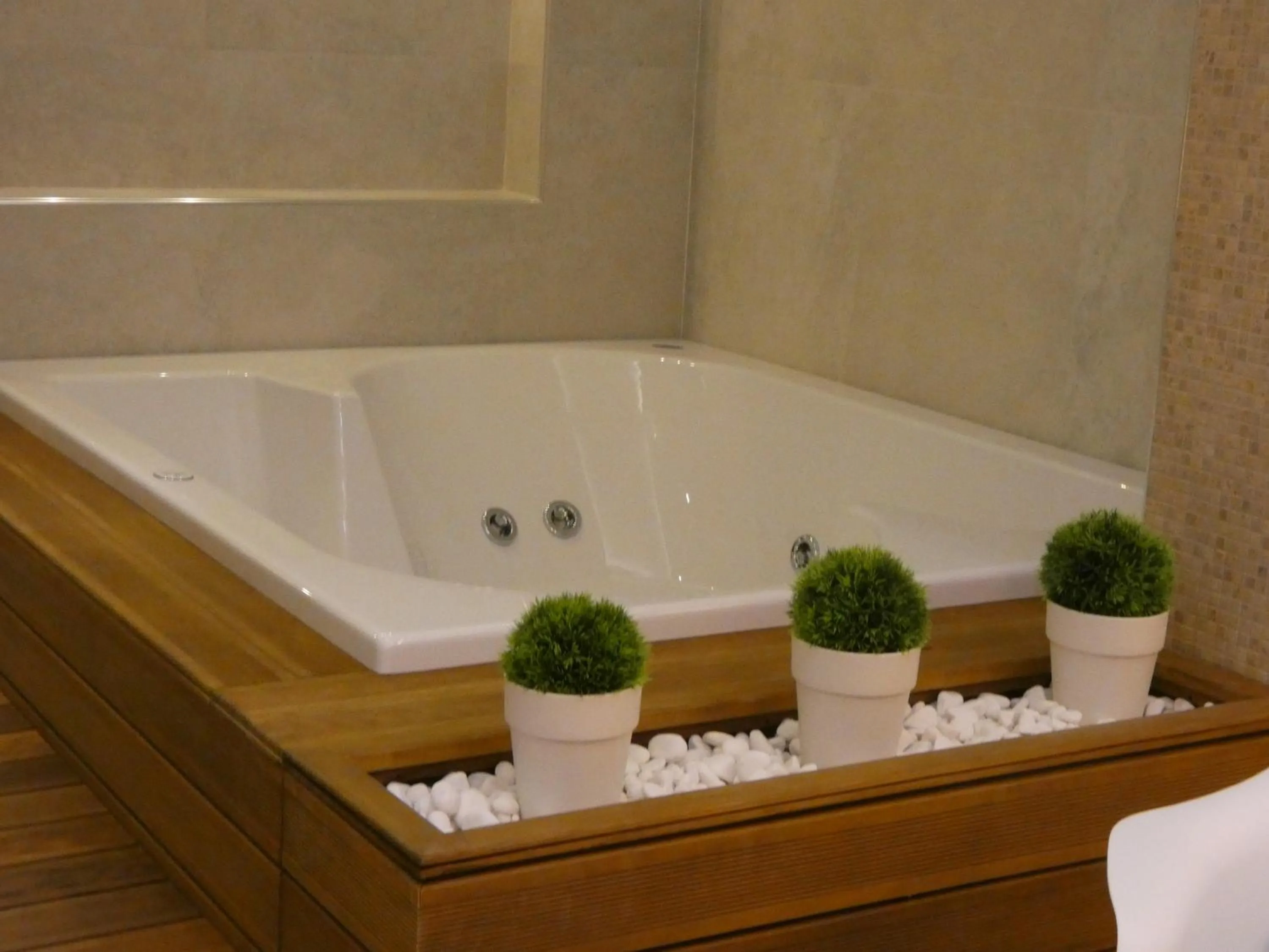 Hot Tub in Villa Natural Wood