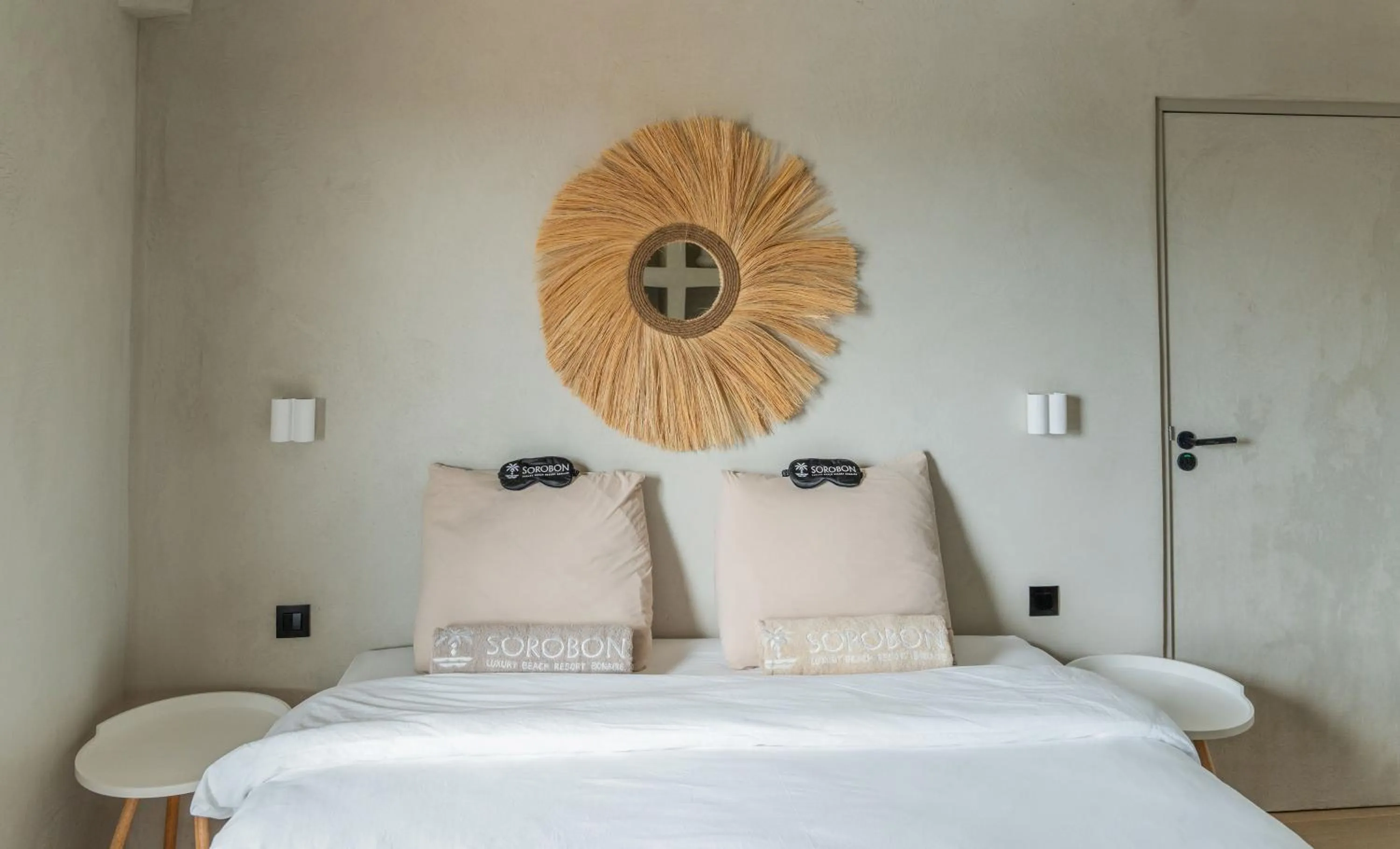 Bed in Sorobon Luxury Beach Resort