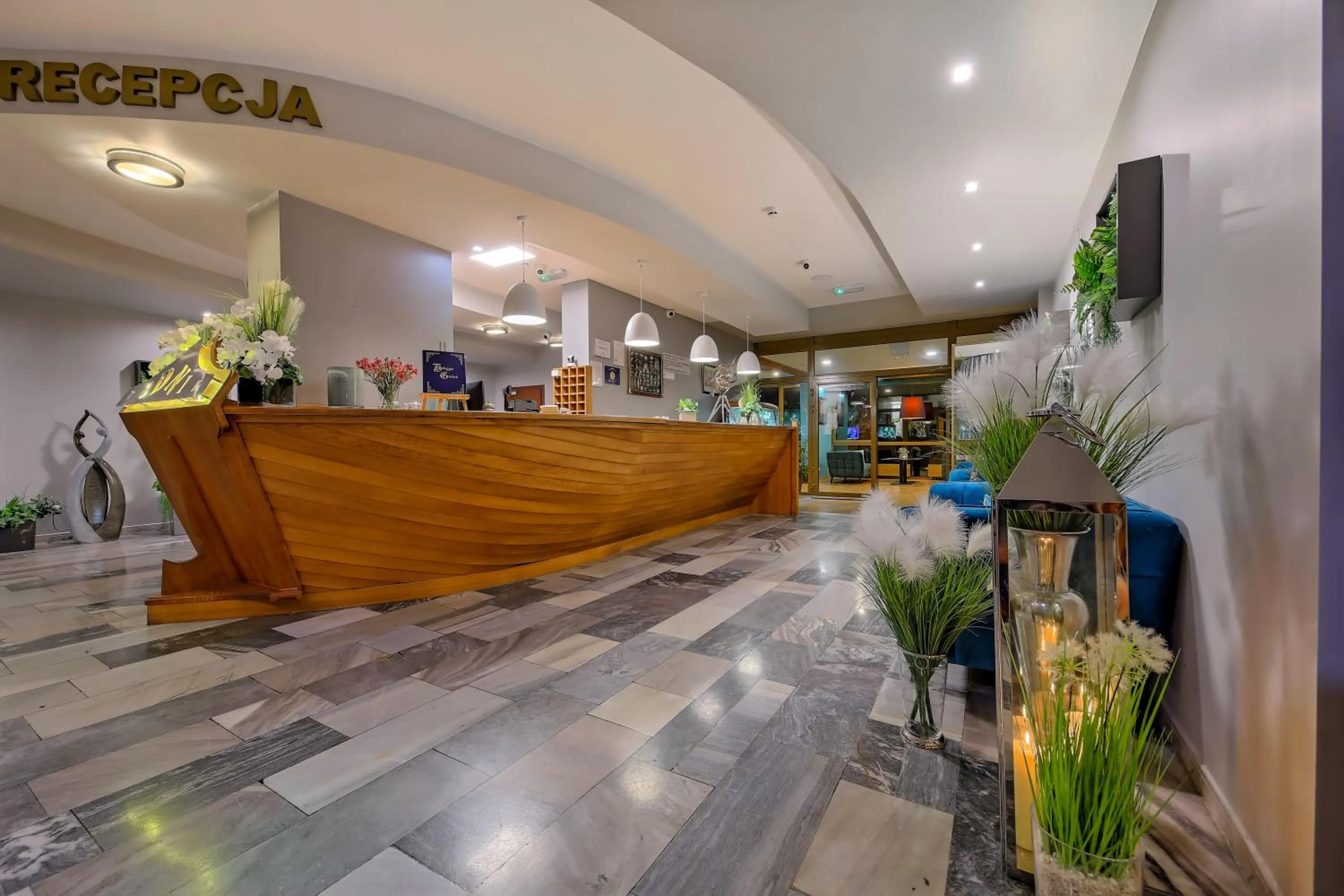 Lobby or reception in Hotel Wodnik Twój Hotel z widokiem na morze
