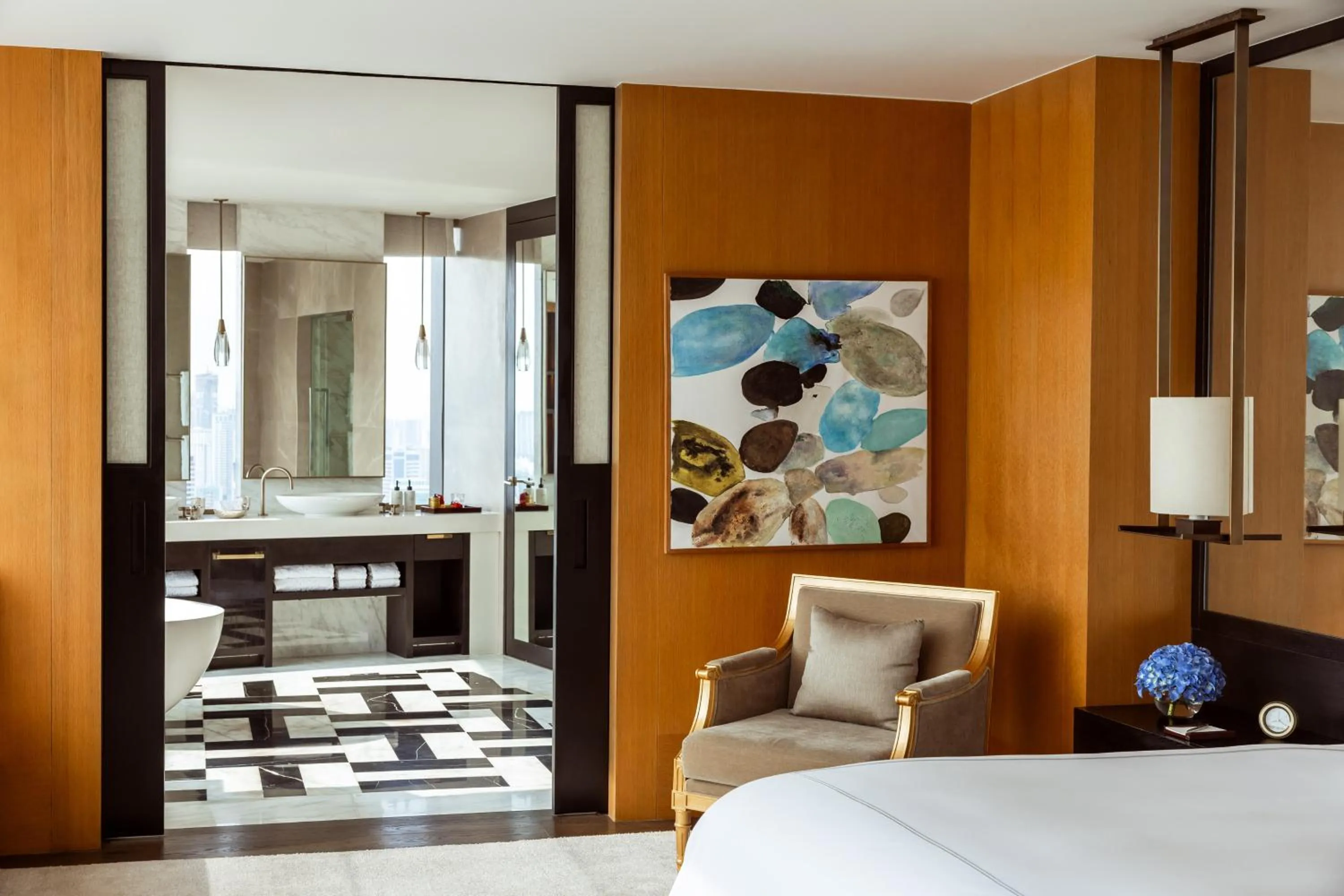 Bedroom, Bed in Rosewood Phnom Penh