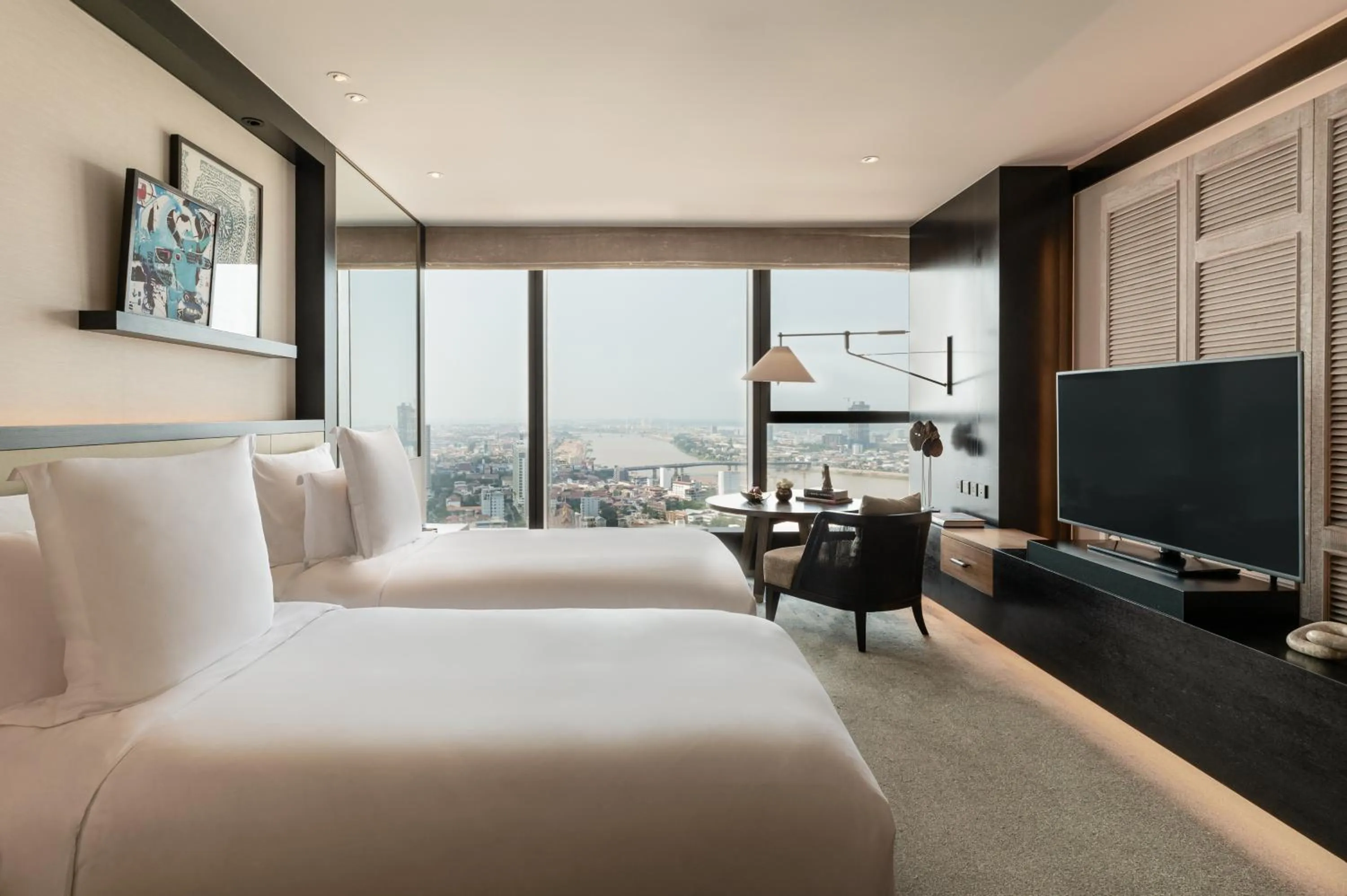 Bed in Rosewood Phnom Penh