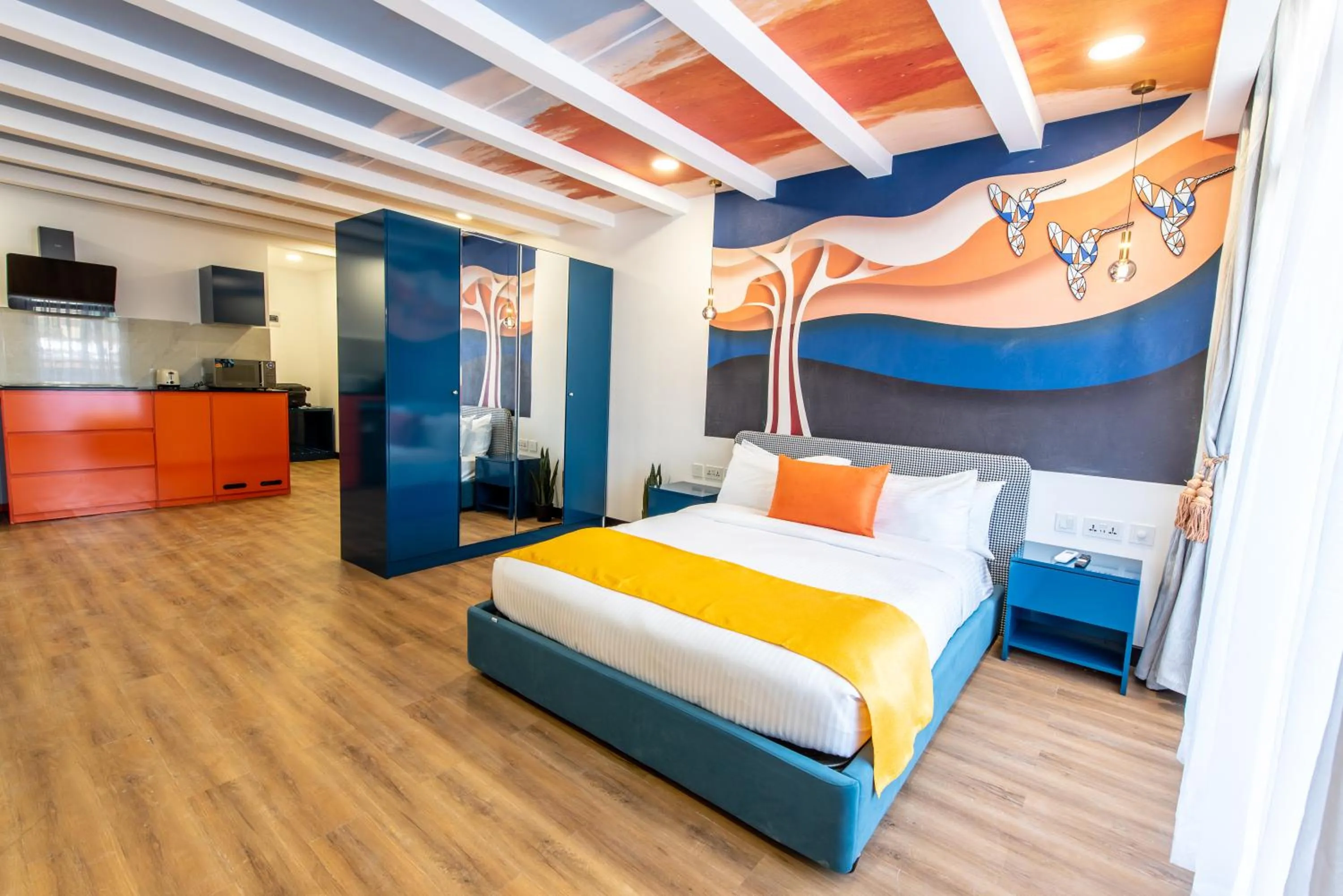 TV and multimedia, Bed in Kingfisher Nest Hotel Suites- Westlands, Near Sarit Center