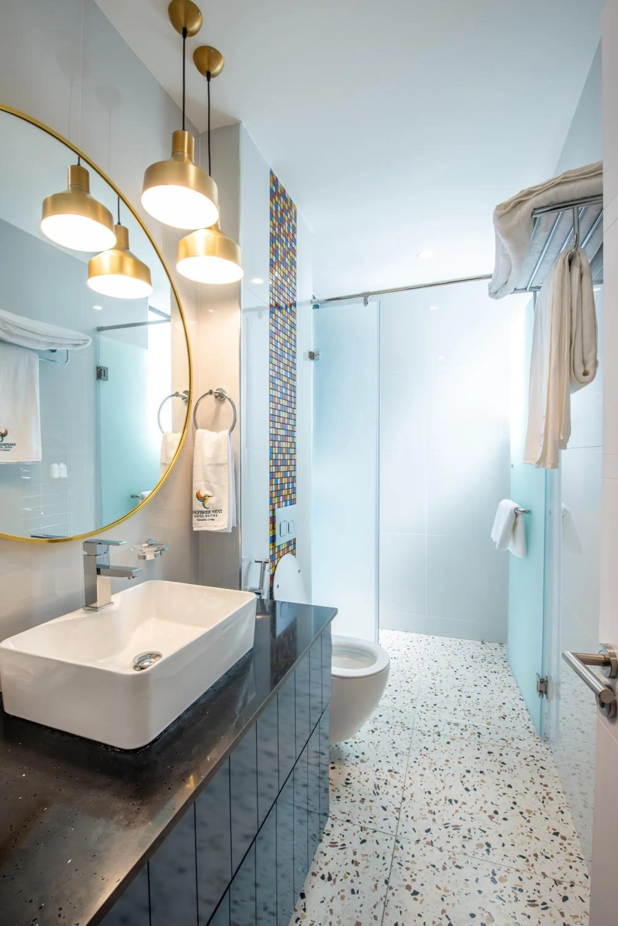 Shower in Kingfisher Nest Hotel Suites- Westlands, Near Sarit Center