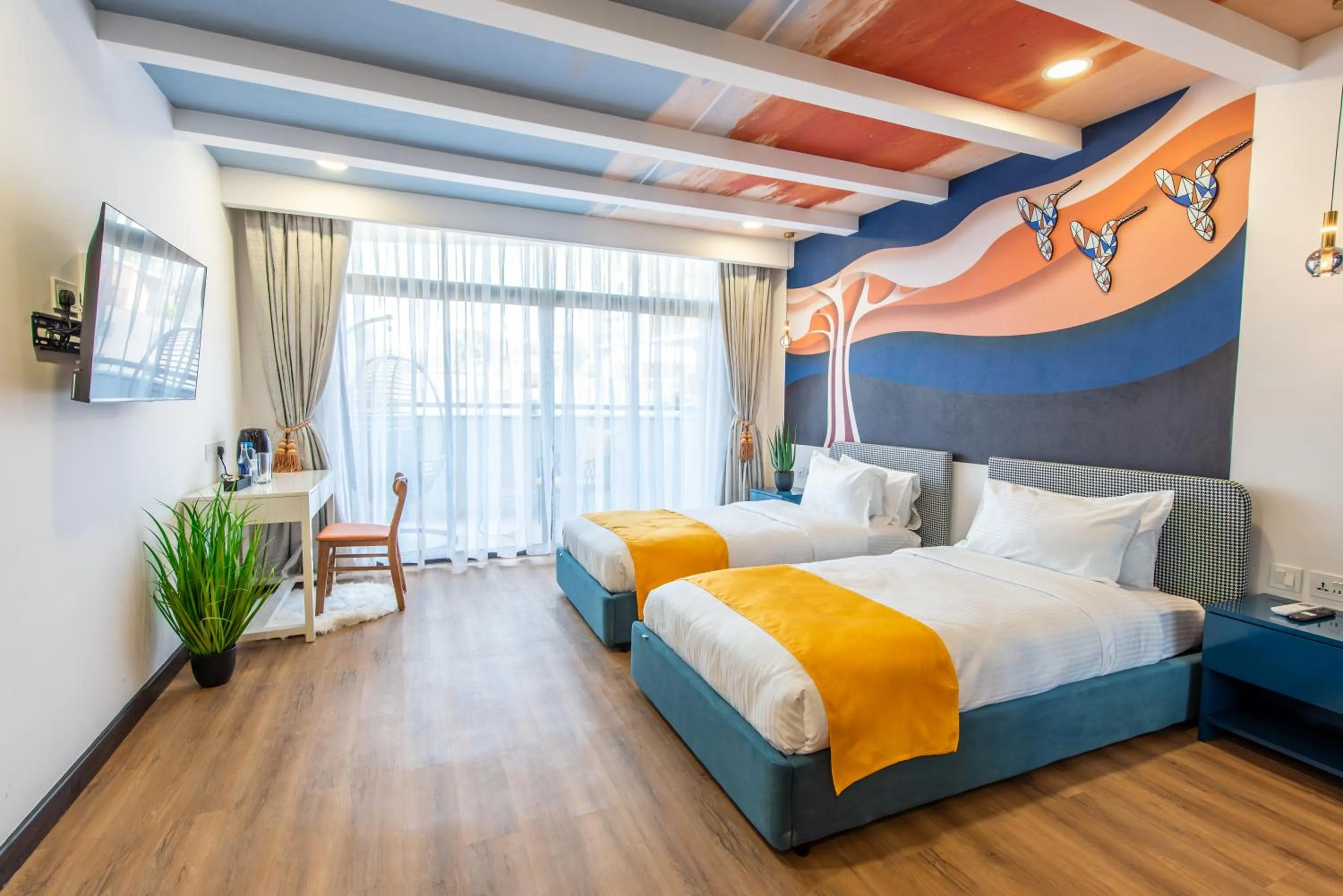 Bed in Kingfisher Nest Hotel Suites- Westlands, Near Sarit Center