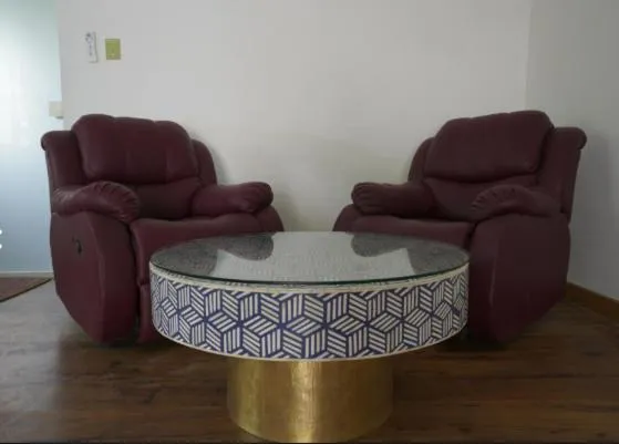 Seating area in Parijat Private Pool Villa 1, 2 and 3 BHK