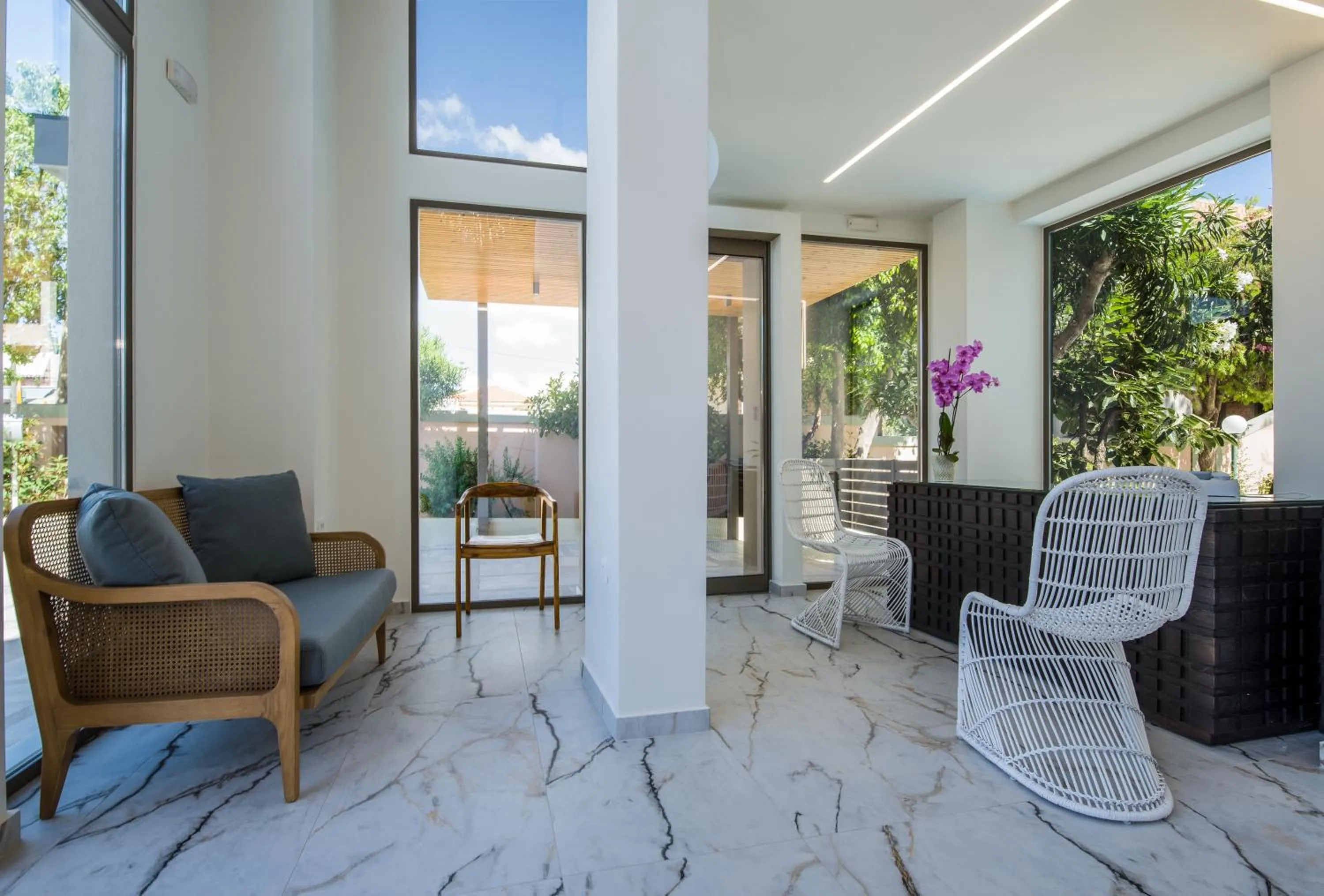 Seating area in Lotus Hotel Apartments