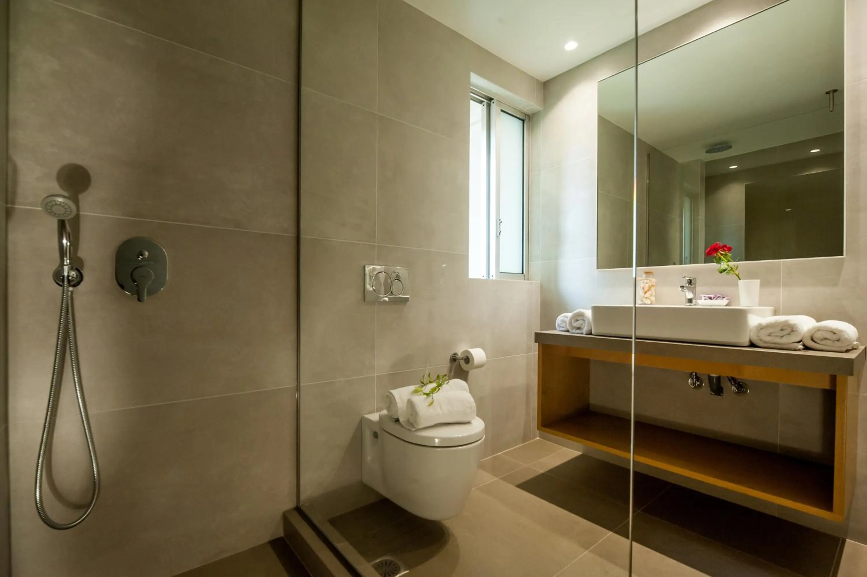 Shower in Lotus Hotel Apartments