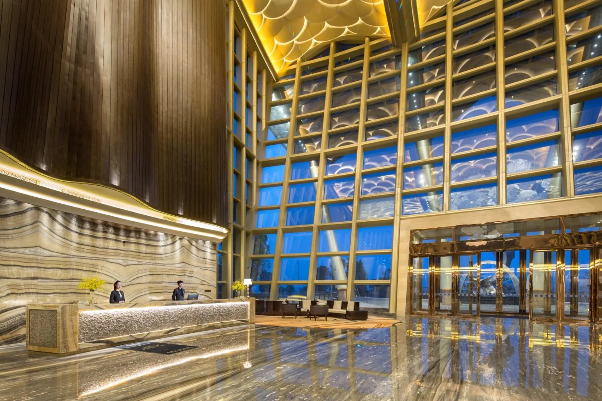 Lobby or reception in Wyndham Grand Foshan Gaoming
