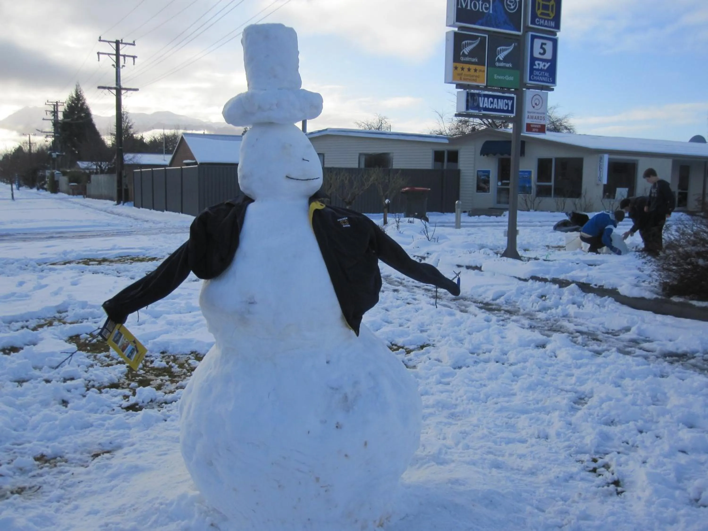 People in Anchorage Motel Apartments