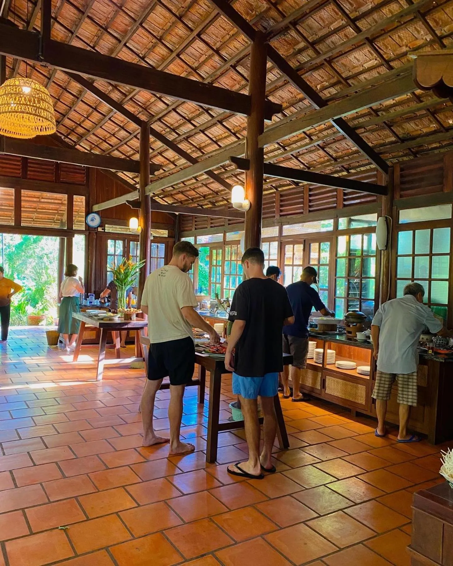 Breakfast in Thanh Kieu Beach Resort