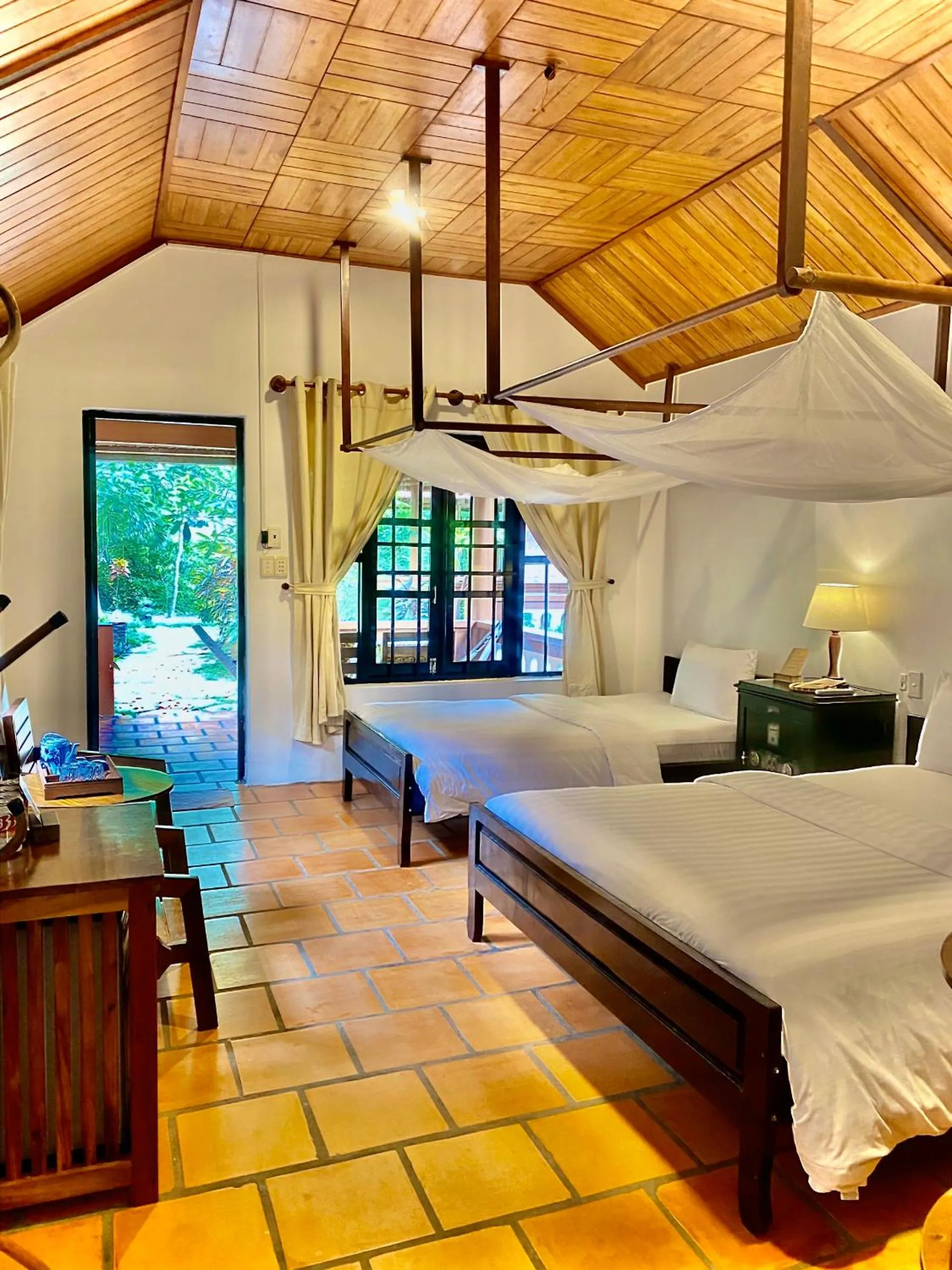 Bed in Thanh Kieu Beach Resort