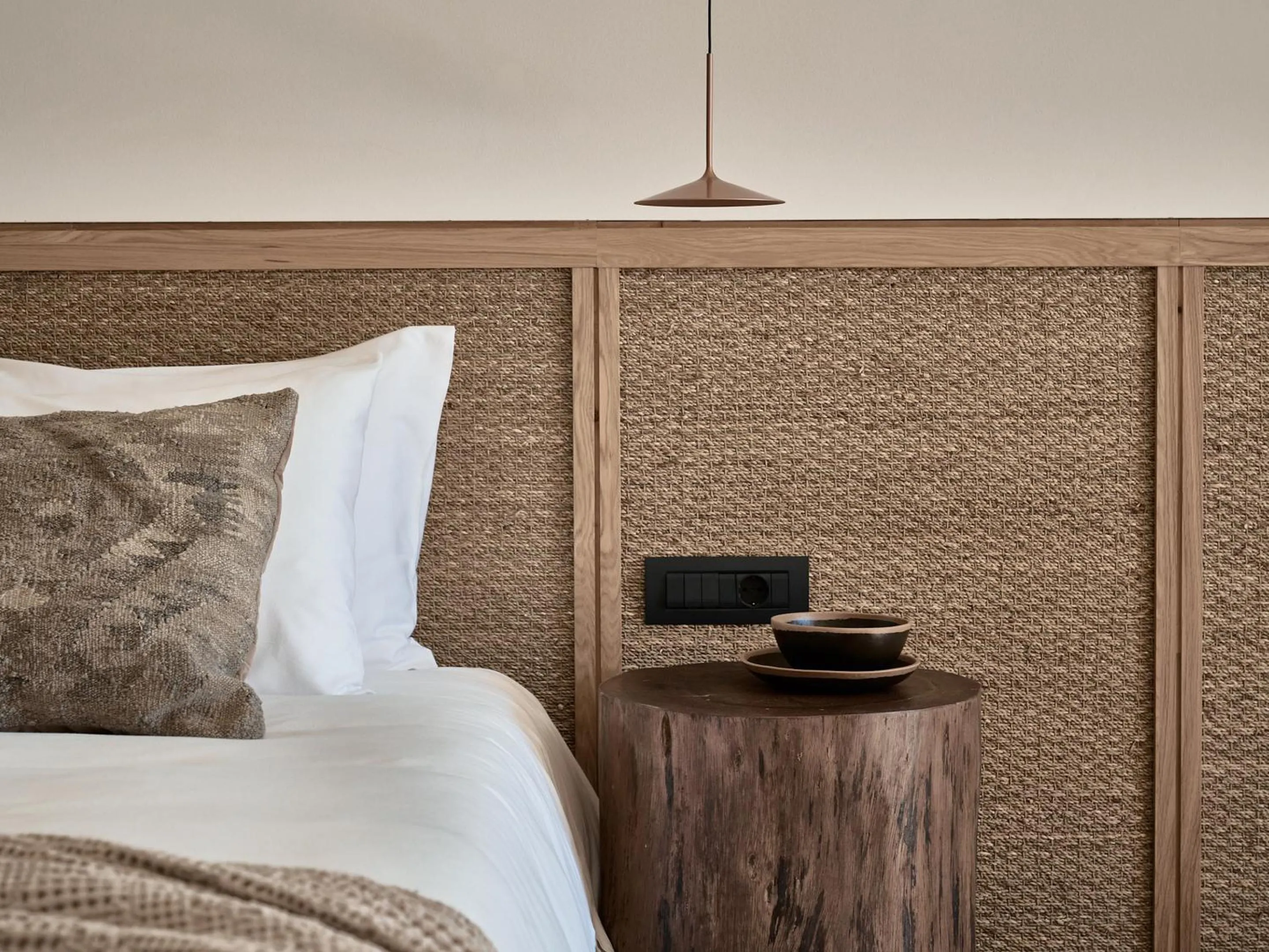 Decorative detail, Bed in Olea All Suite Hotel, a Member of Design Hotels