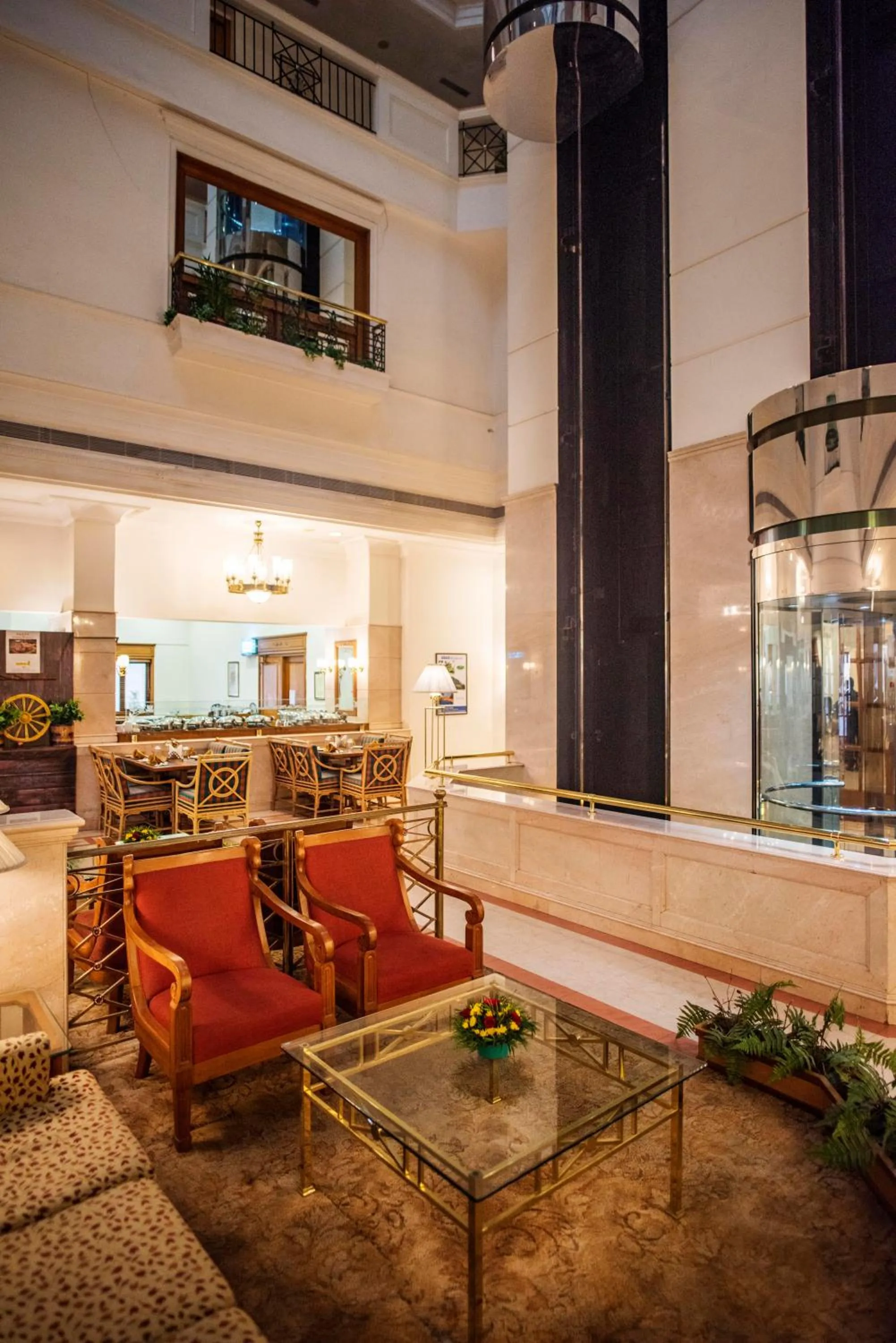 Seating area in Abad Atrium