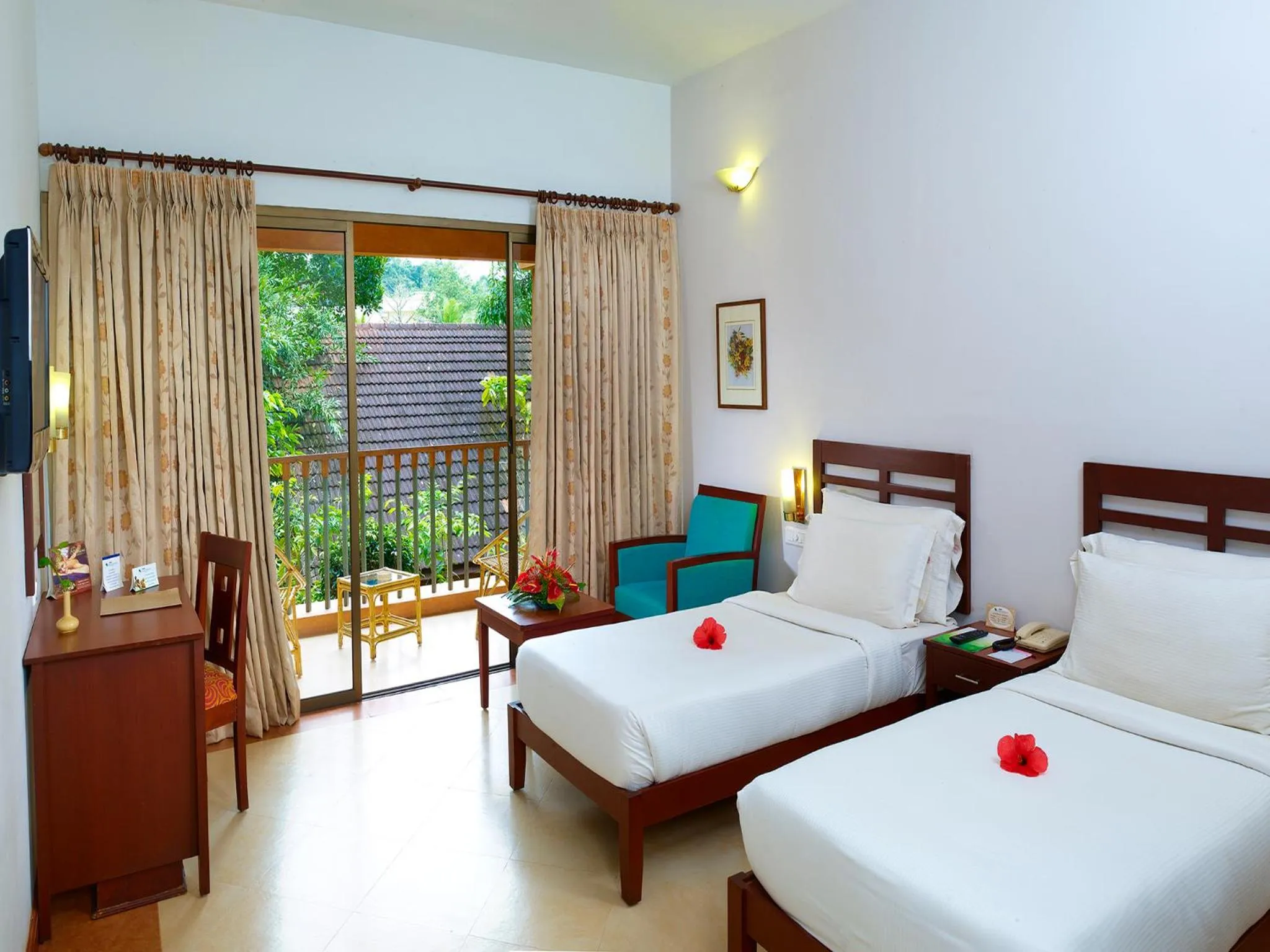 Bed in Abad Green Forest Thekkady