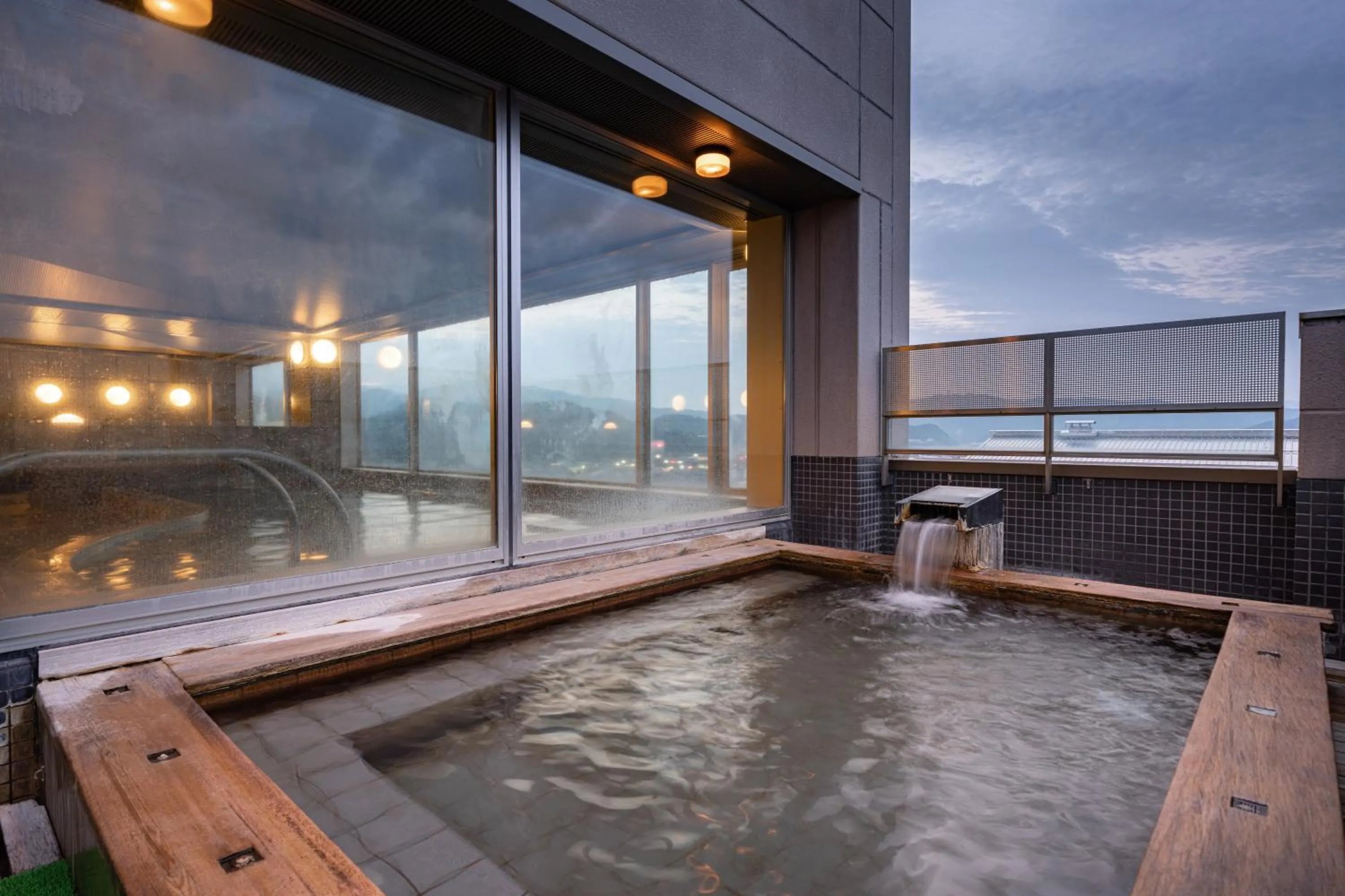 Hot Tub in Hida Takayama Onsen Hida Hotel Plaza