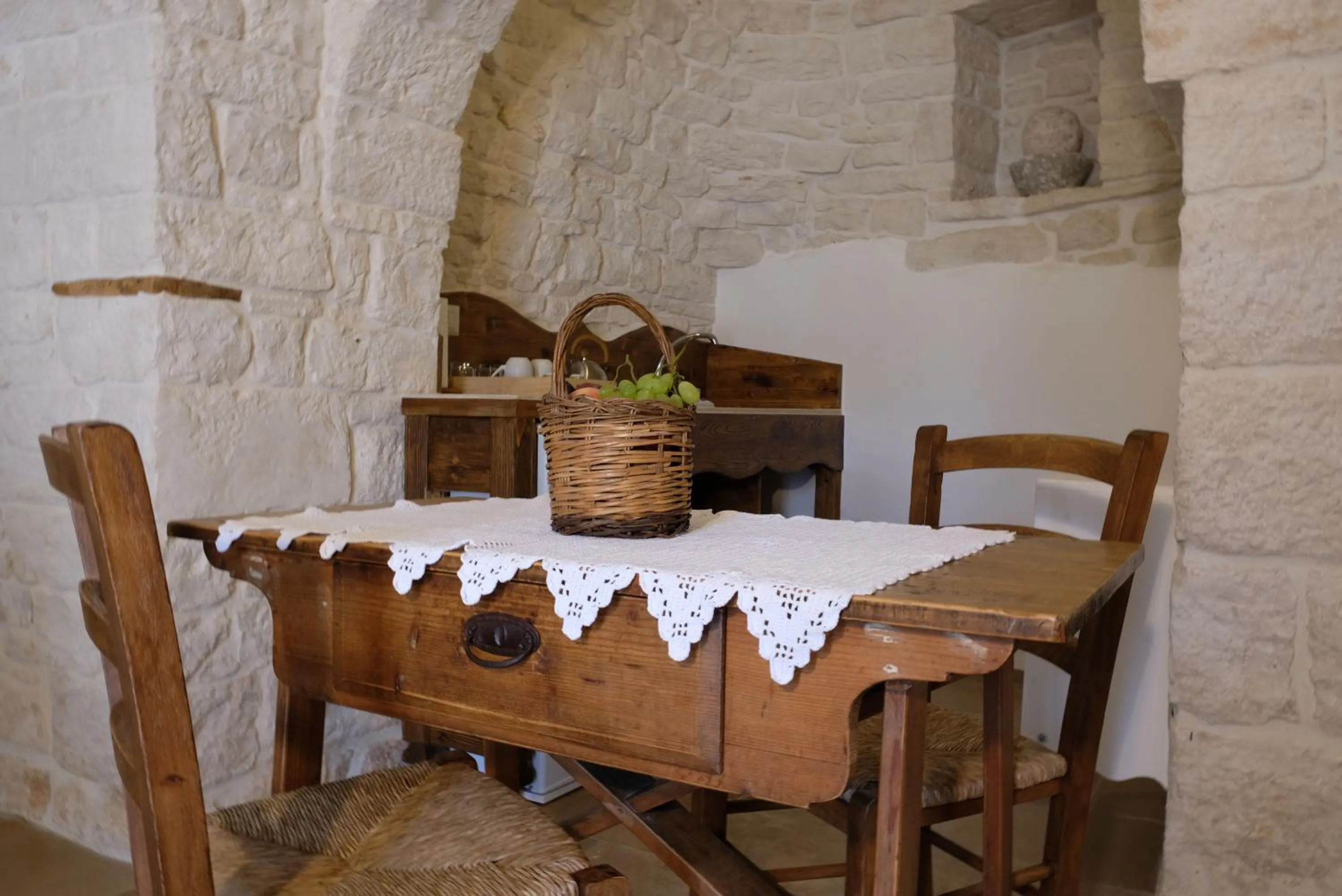 Dining area in Trulli Soave