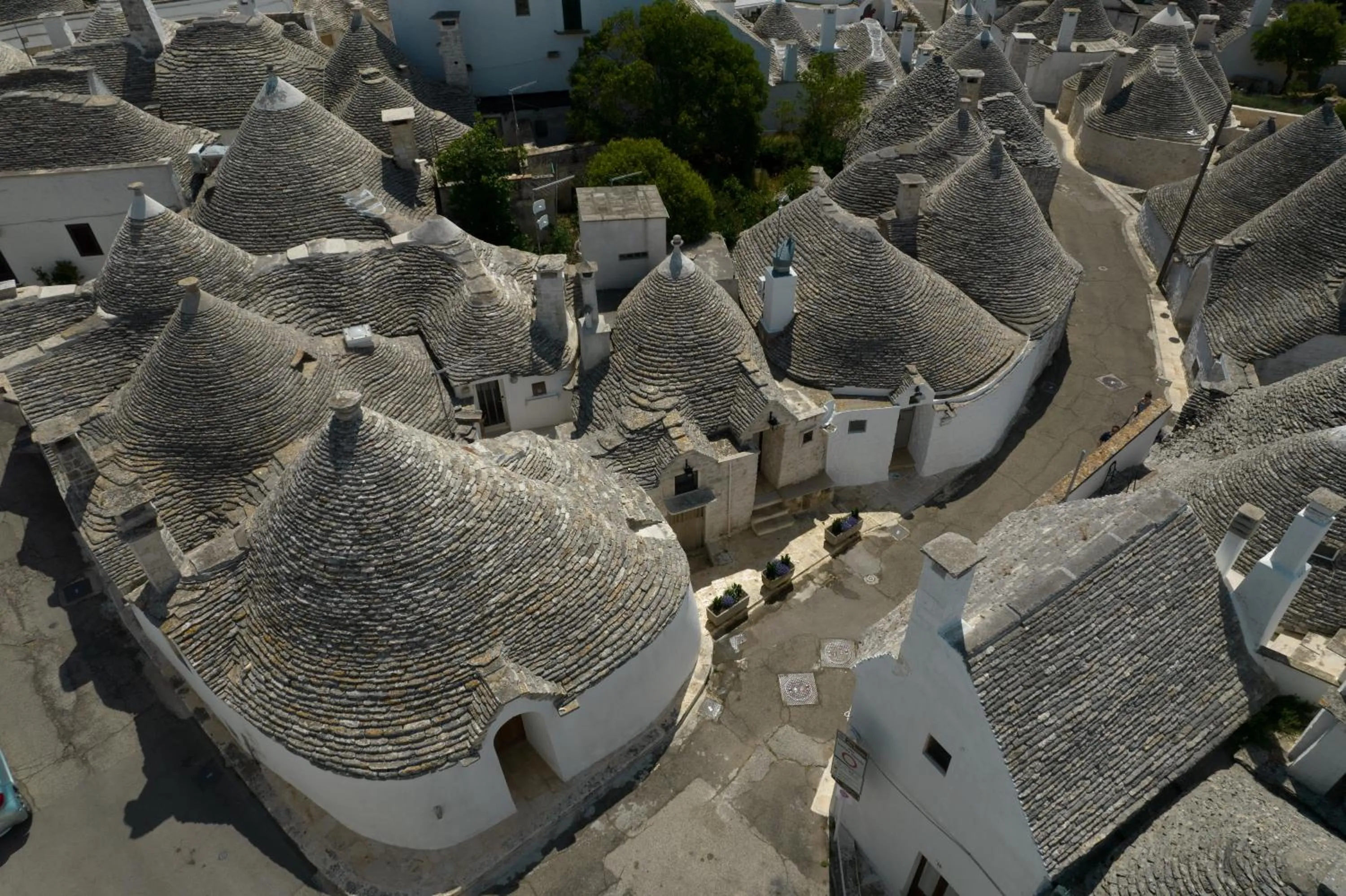 Bird's eye view in Trulli Soave