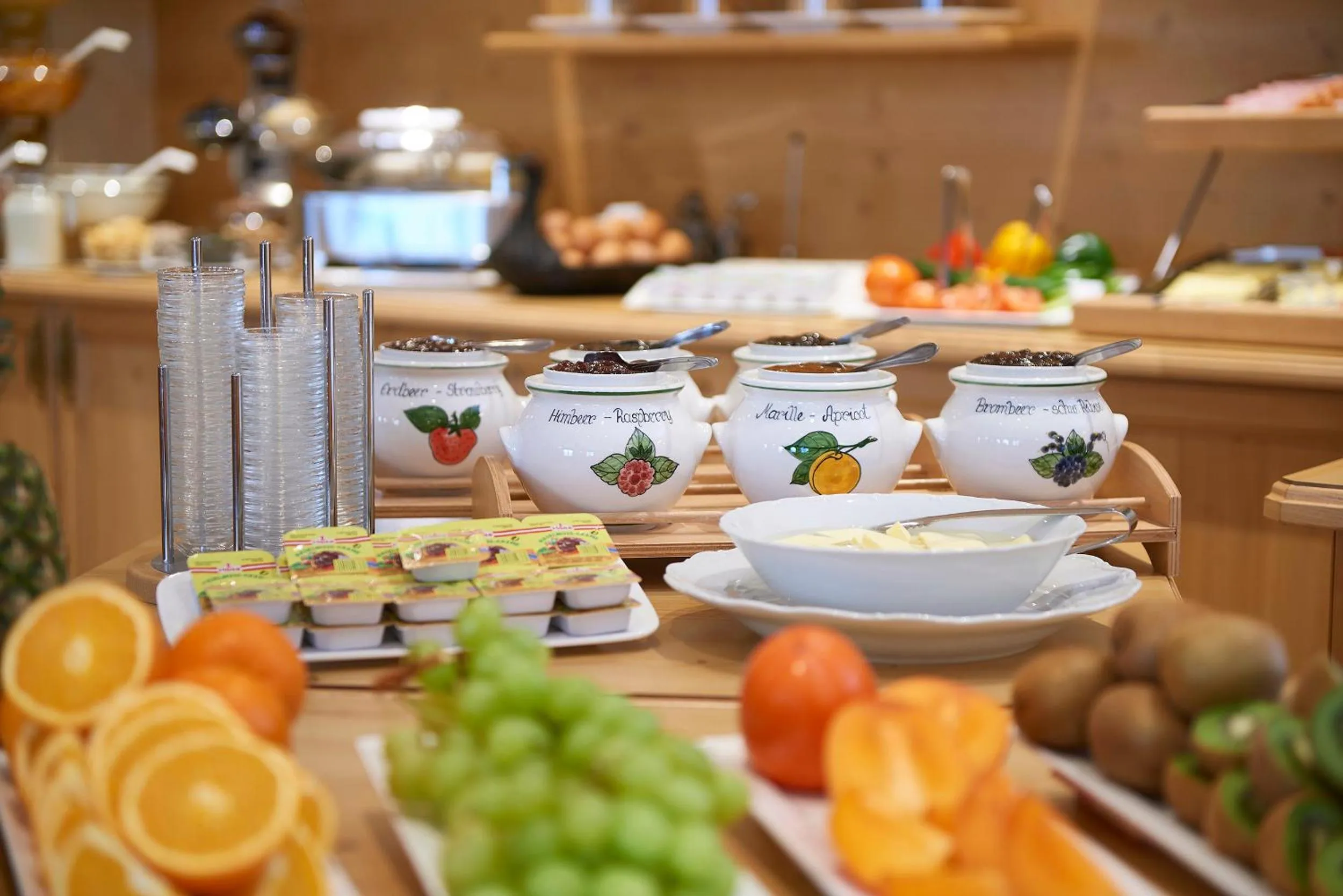 Continental breakfast in Frühstückshotel Birkenhof