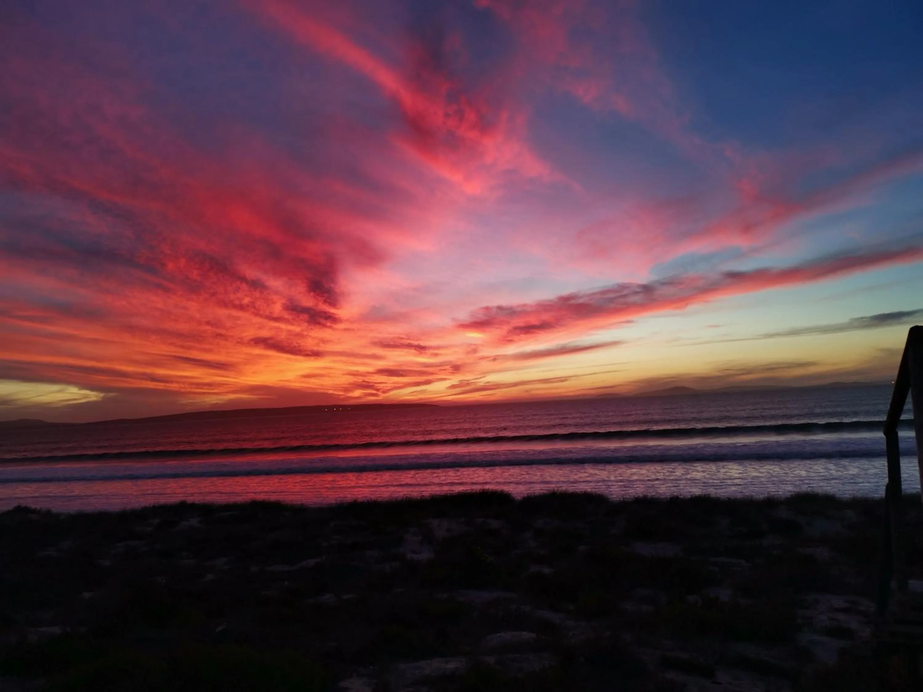 Sunset in Three Feathers Cottages