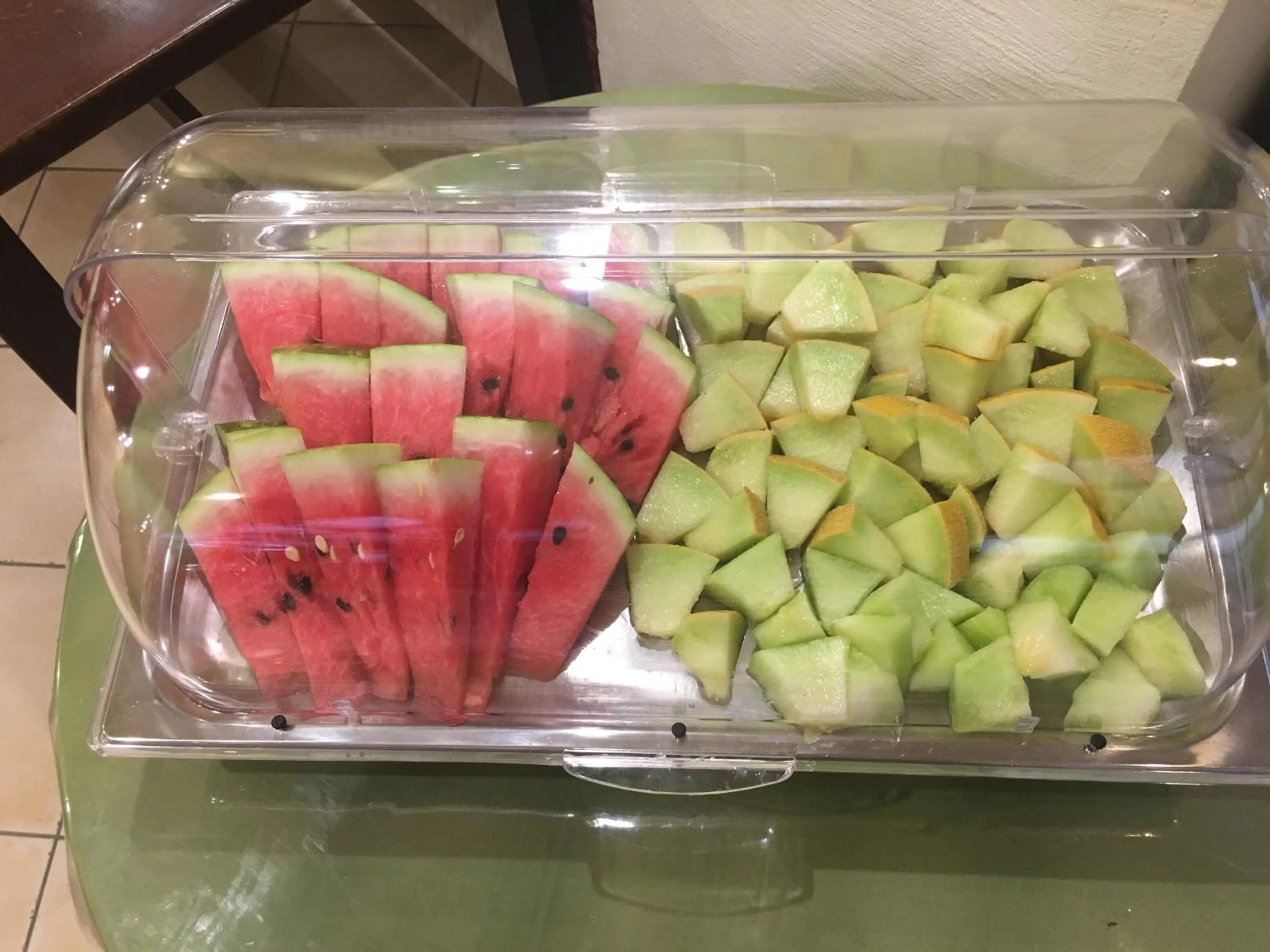 American breakfast in Yria Hotel