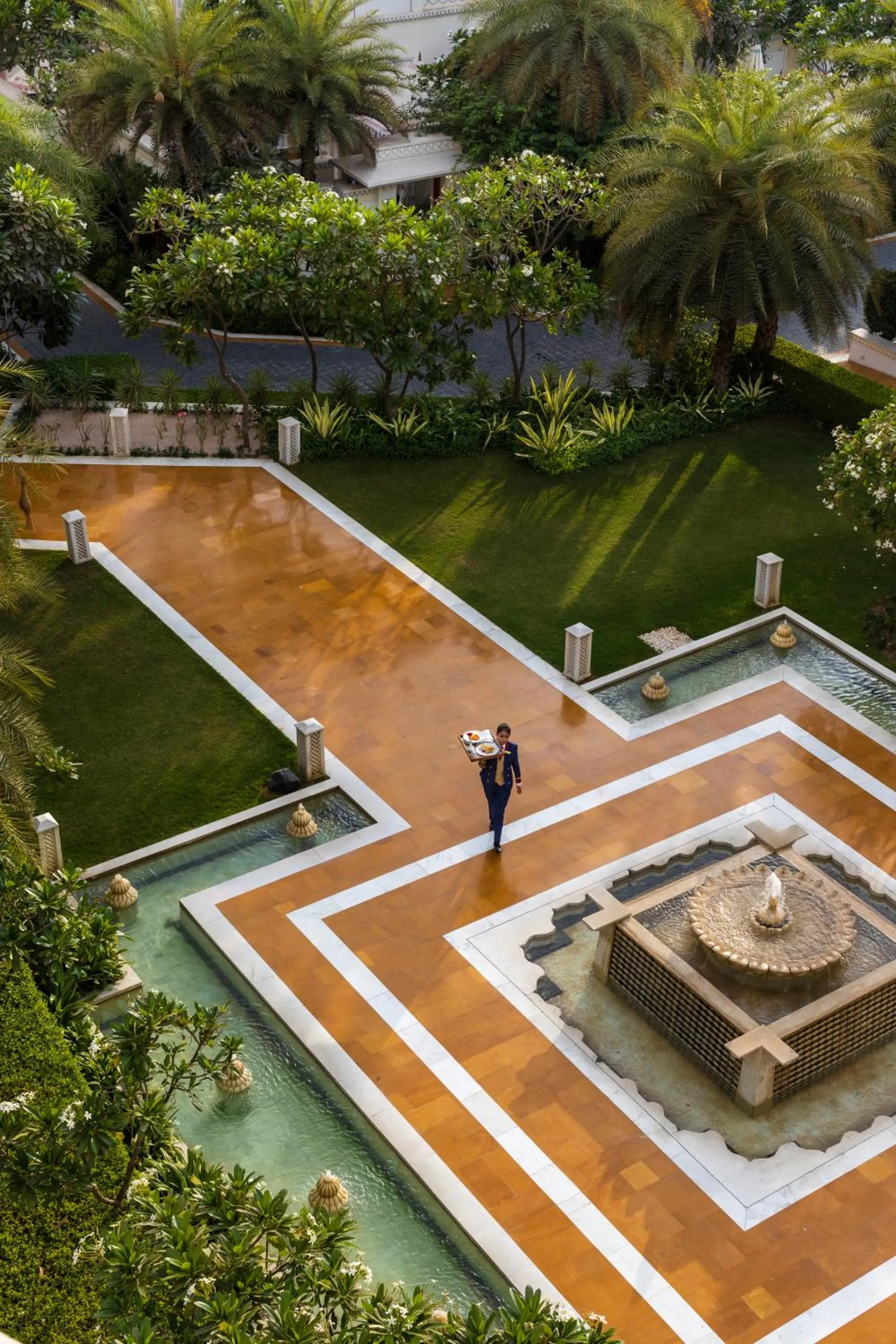 Garden view in The Leela Palace Jaipur