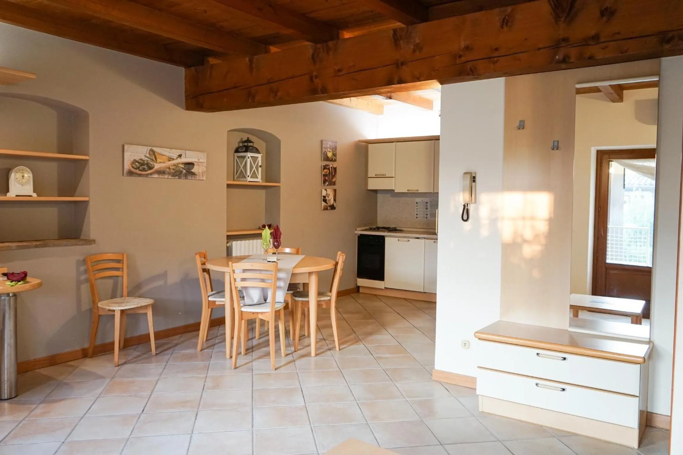 Kitchen or kitchenette in Bertoletta Village Apartments