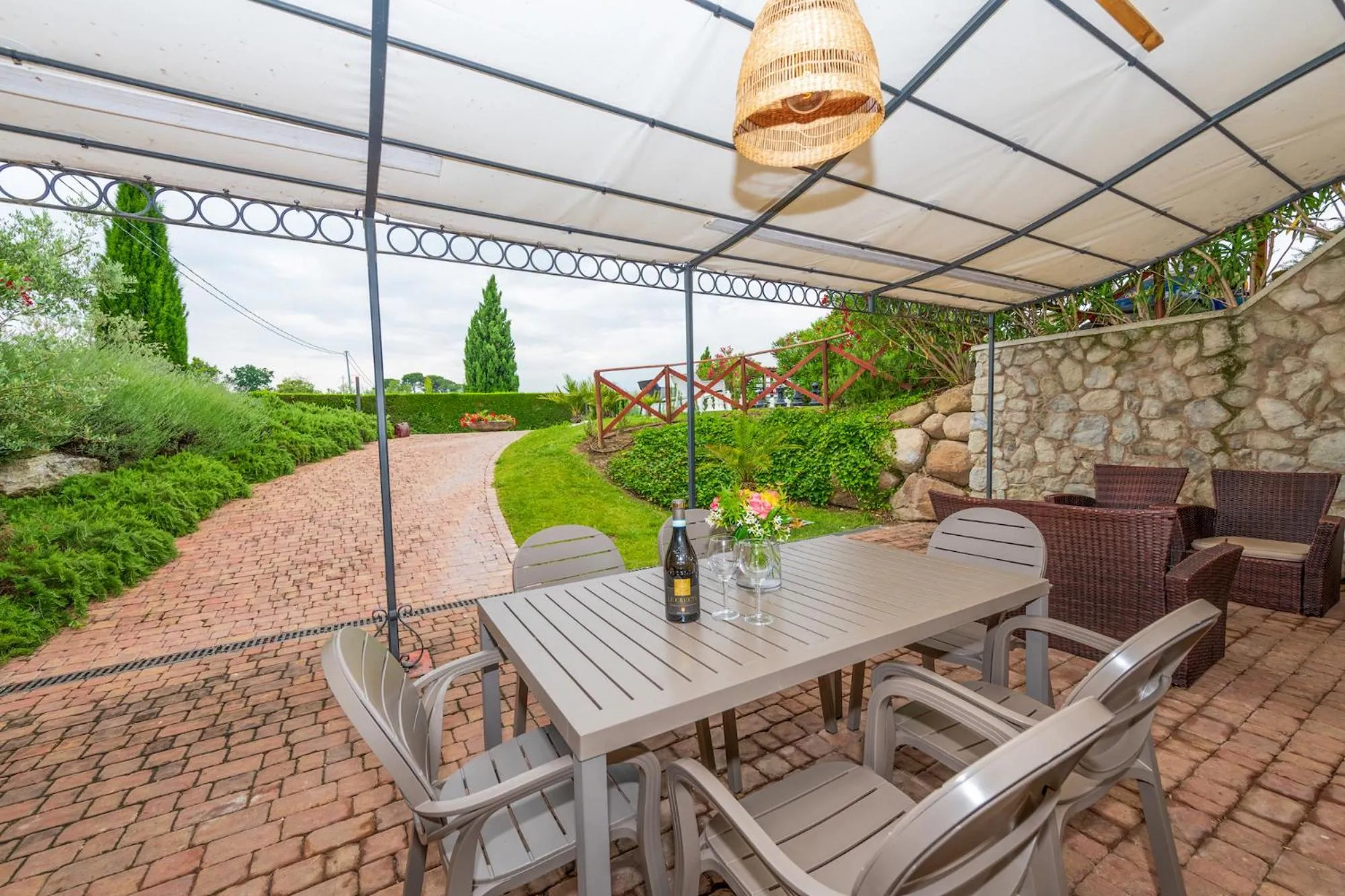 Patio in Bertoletta Village Apartments