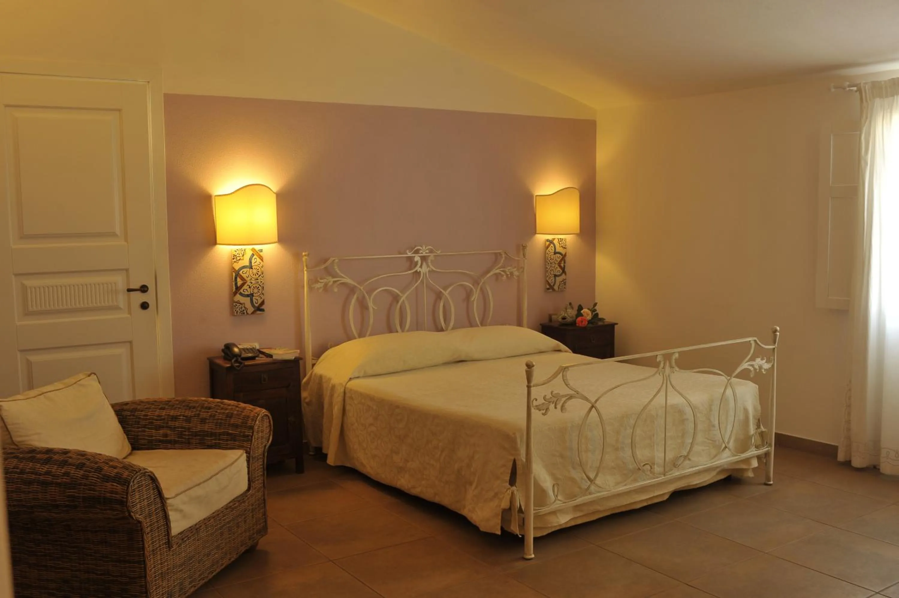 Bed in Hotel Villa Pimpina