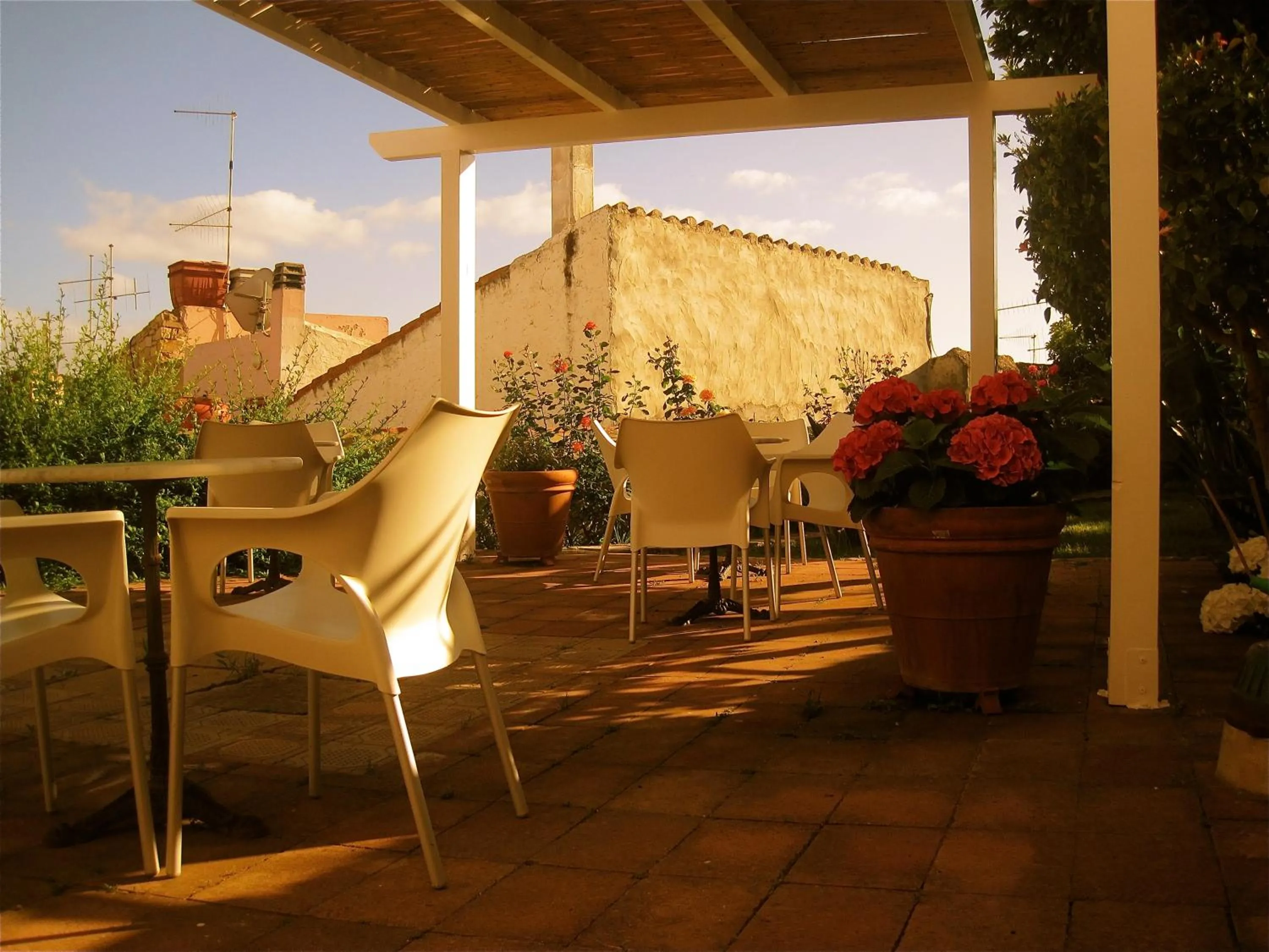 Seating area in Hotel Villa Pimpina
