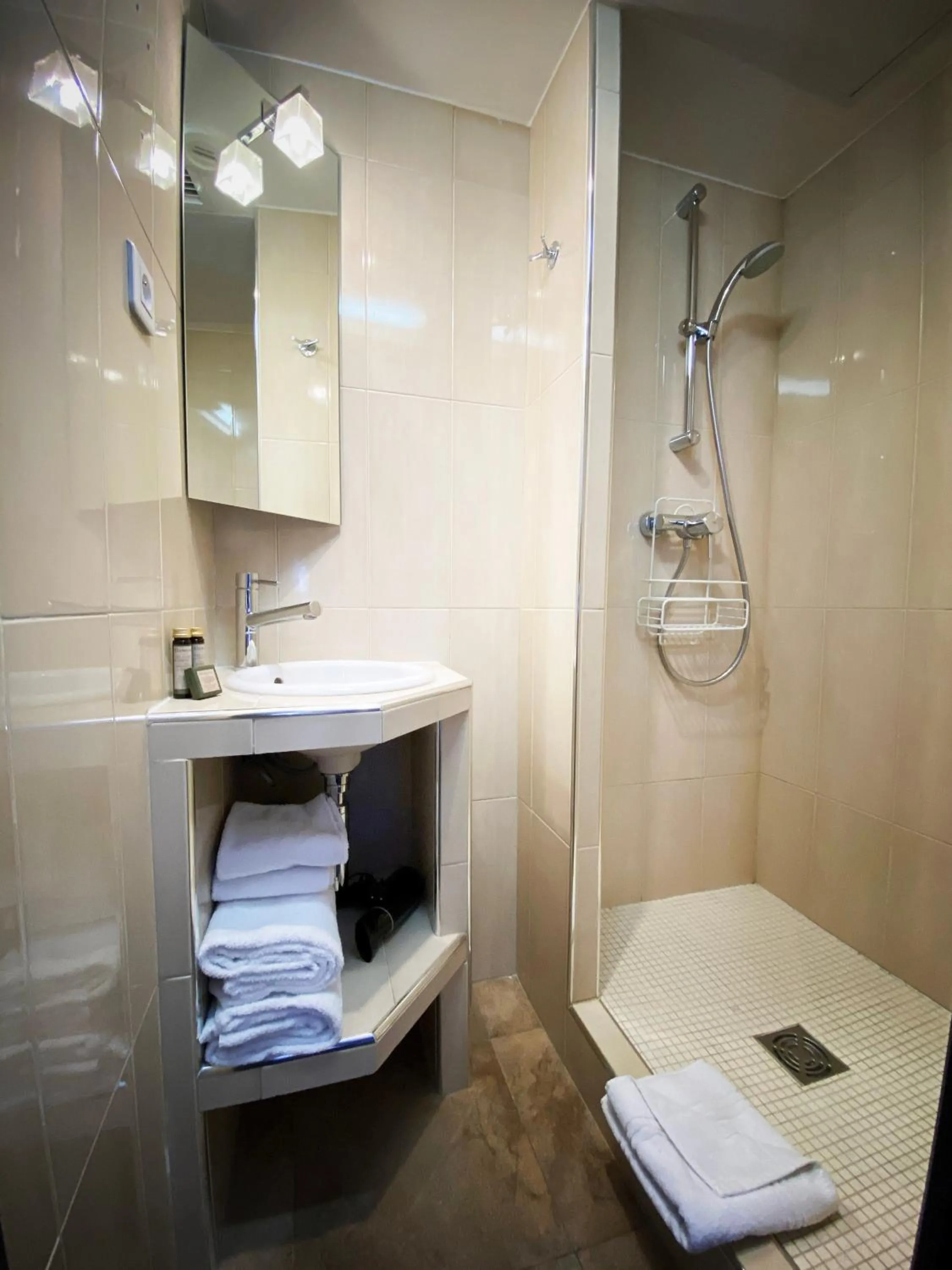 Shower in Hotel Molière