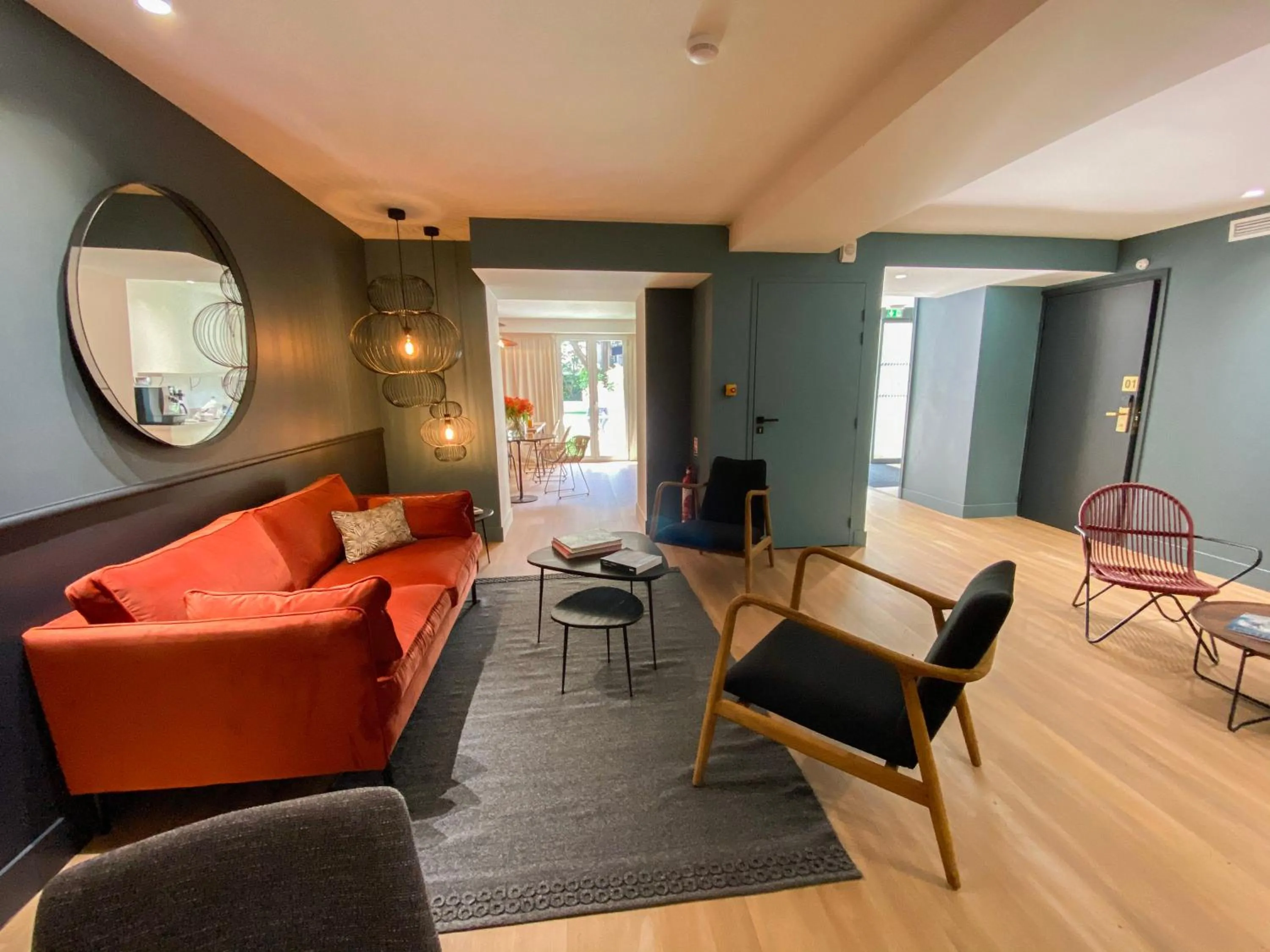 Lobby or reception in Hotel Molière