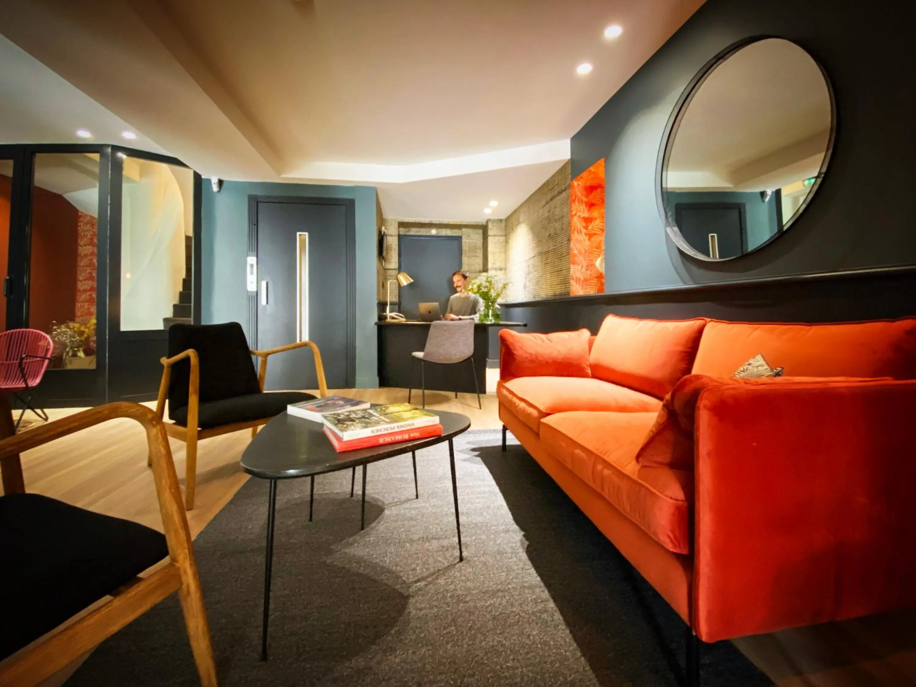 Lobby or reception in Hotel Molière