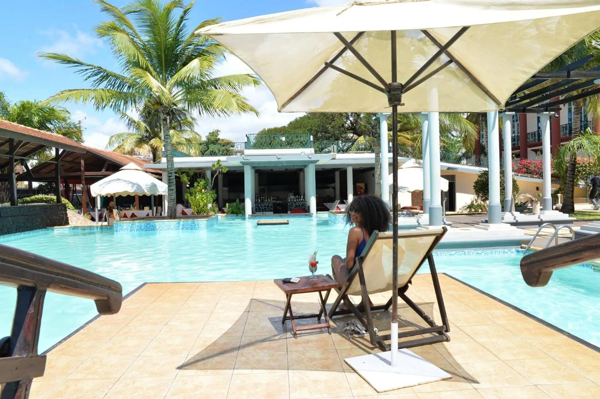 Pool view in Le Grand Hôtel Diego