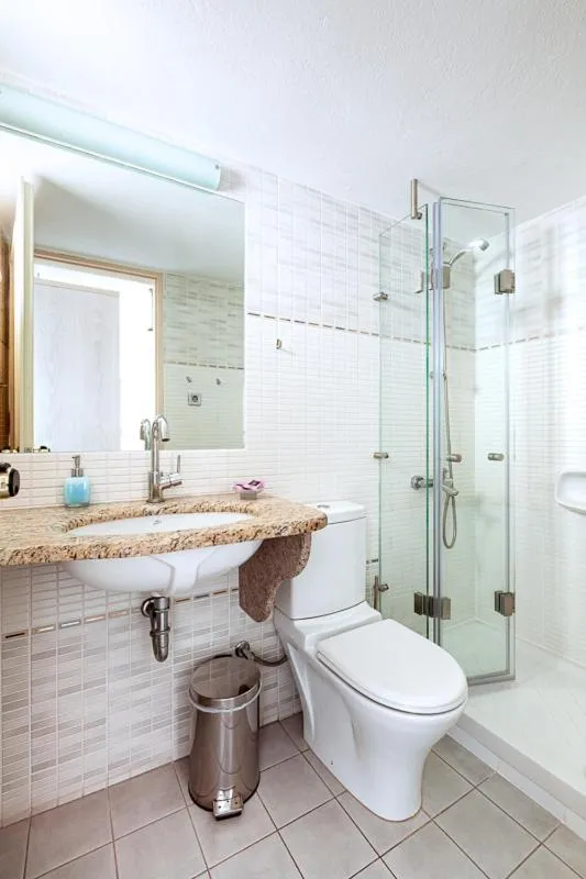 Bathroom in Giorgi's Blue Apartments