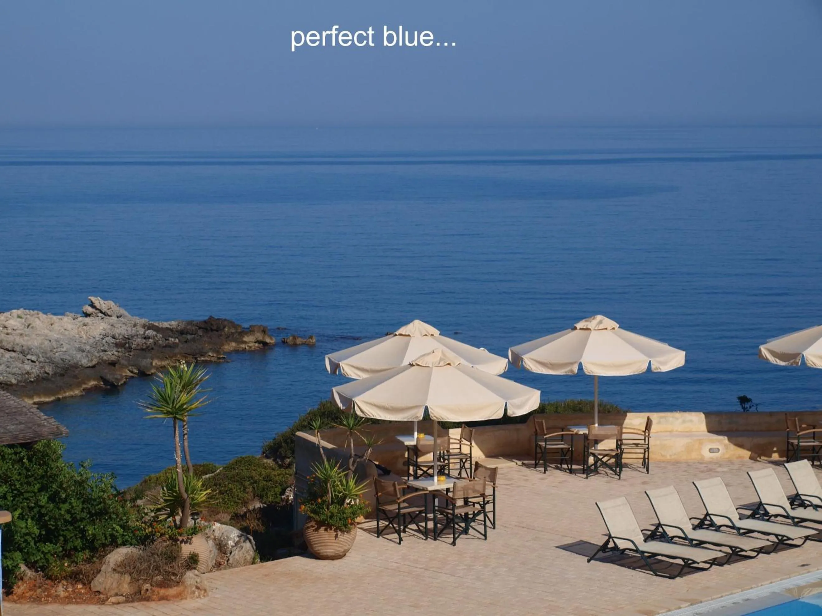 Balcony/Terrace in Giorgi's Blue Apartments