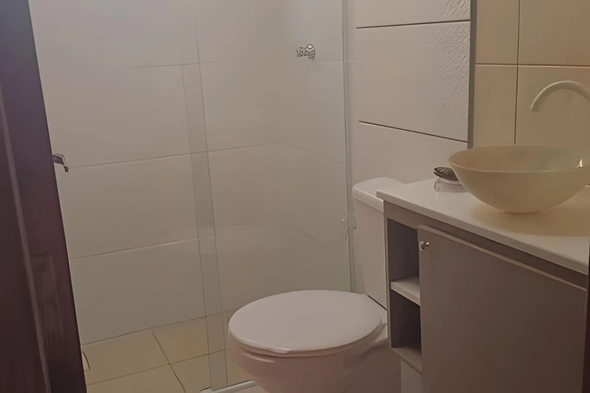 Toilet in Pousada Estrela Mares