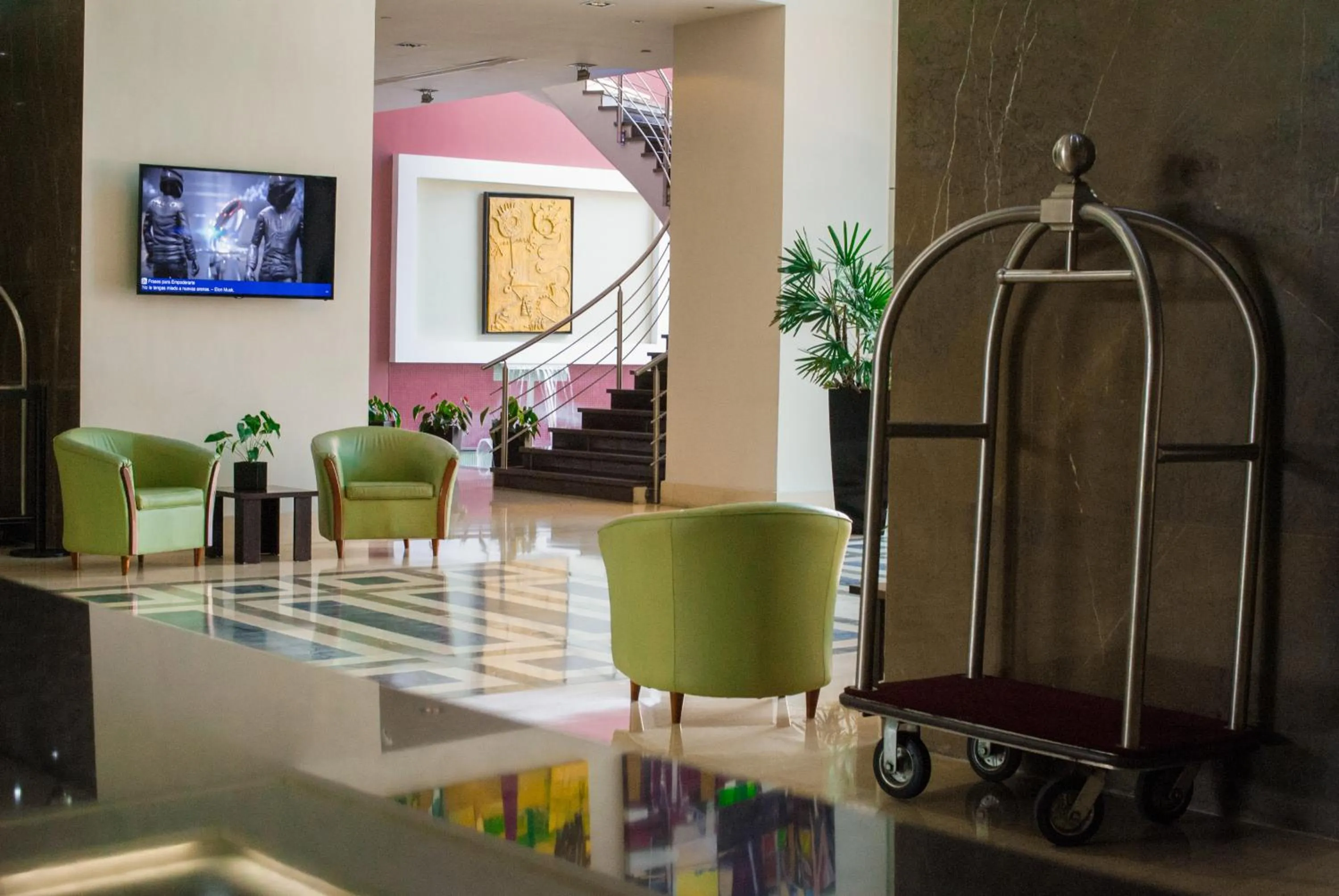 Lobby or reception in Hesperia WTC Valencia