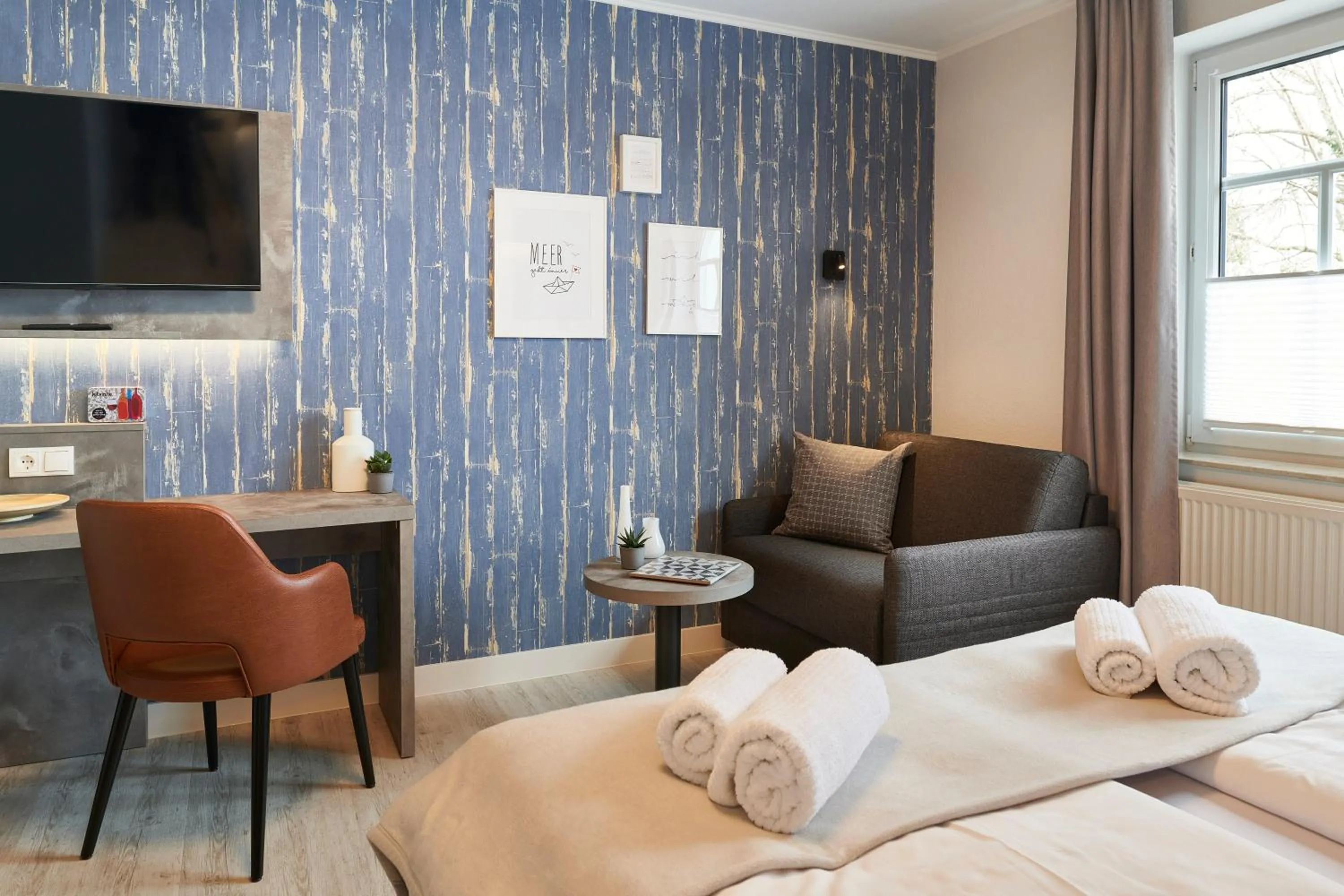 Photo of the whole room, Bed in Hotel Glückauf 1908