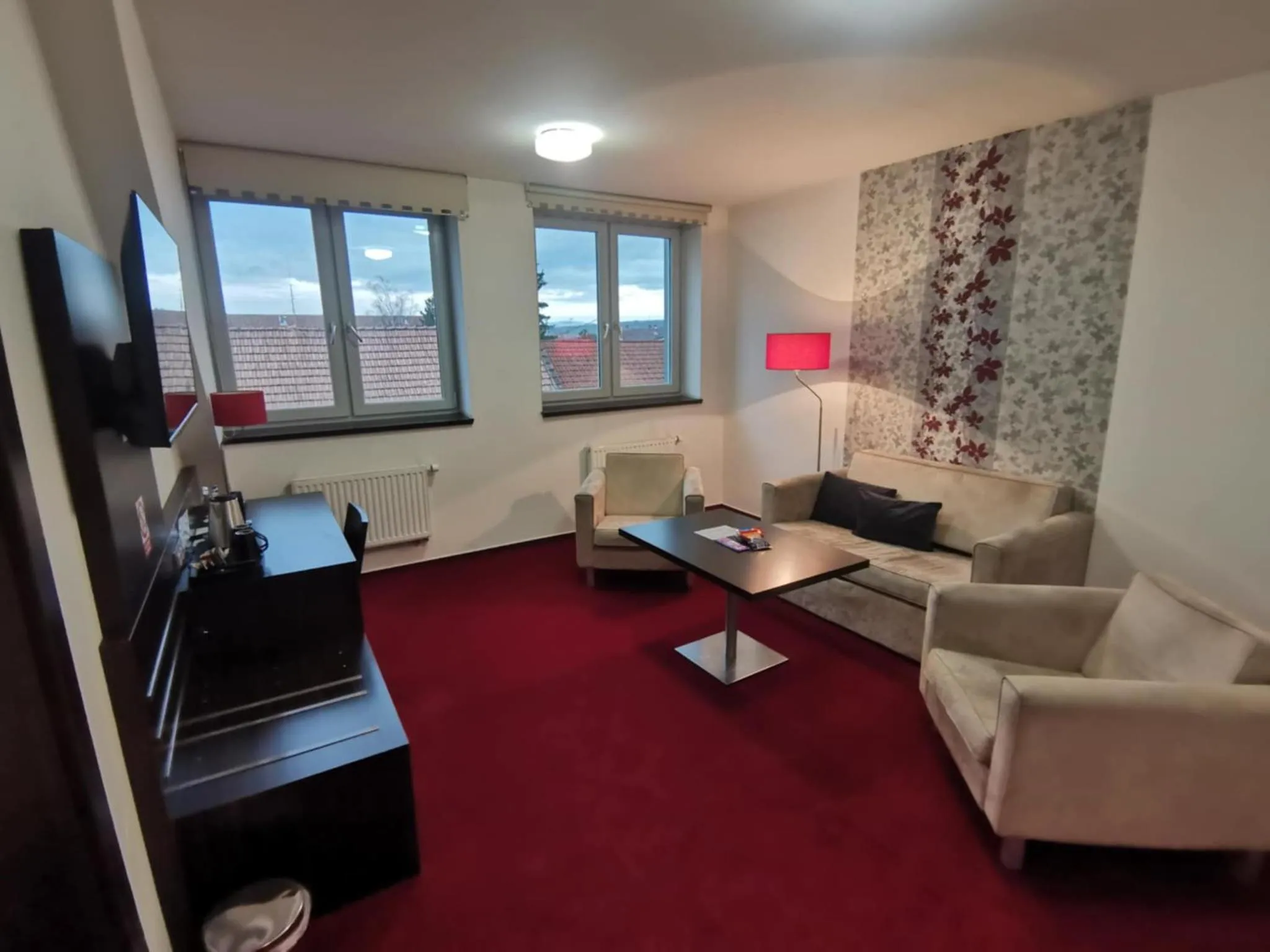 Seating area in Hotel Monde