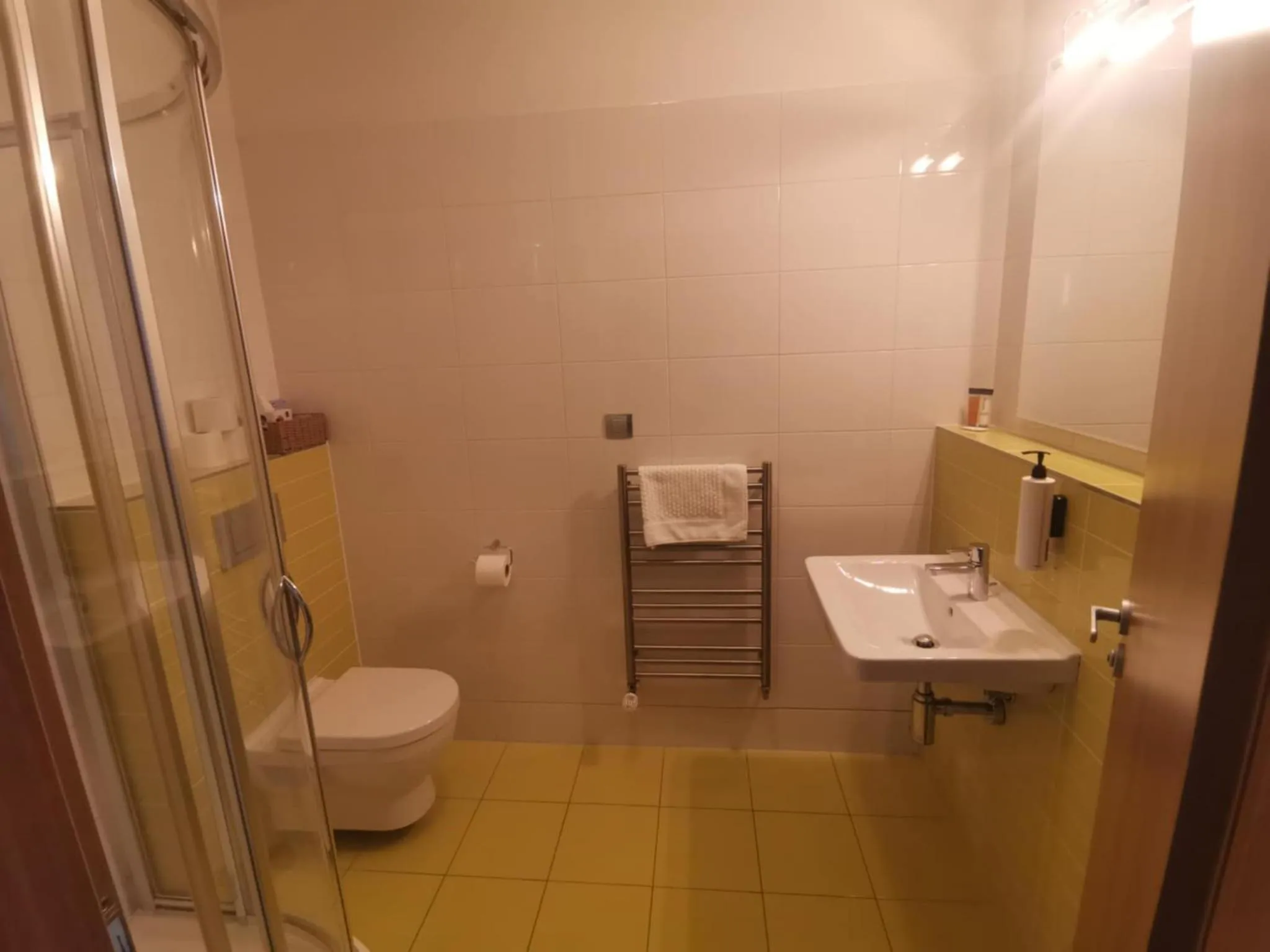 Shower in Hotel Monde